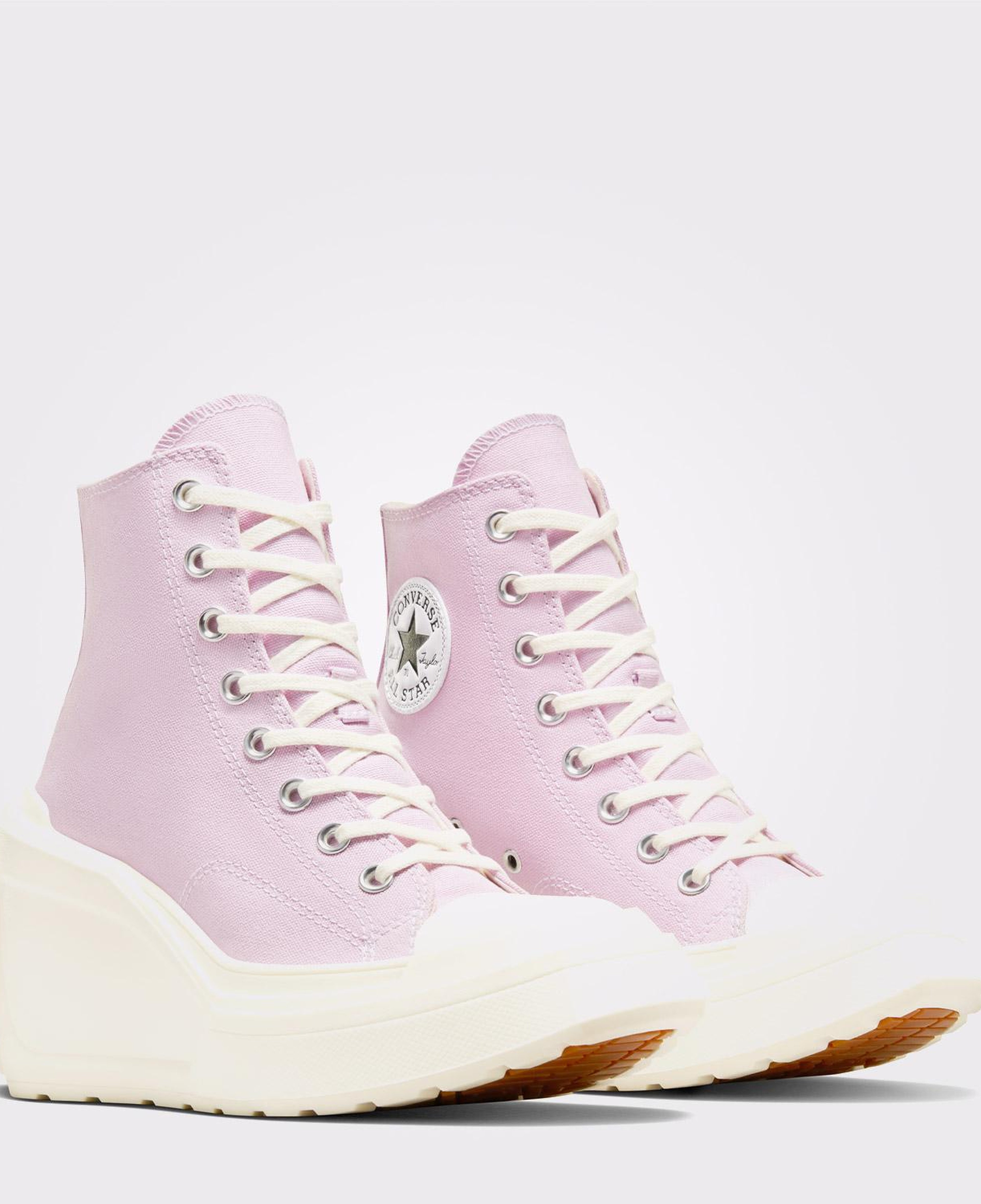 Converse Chuck 70 De Luxe Wedge Unisex Pembe Platform Sneaker
