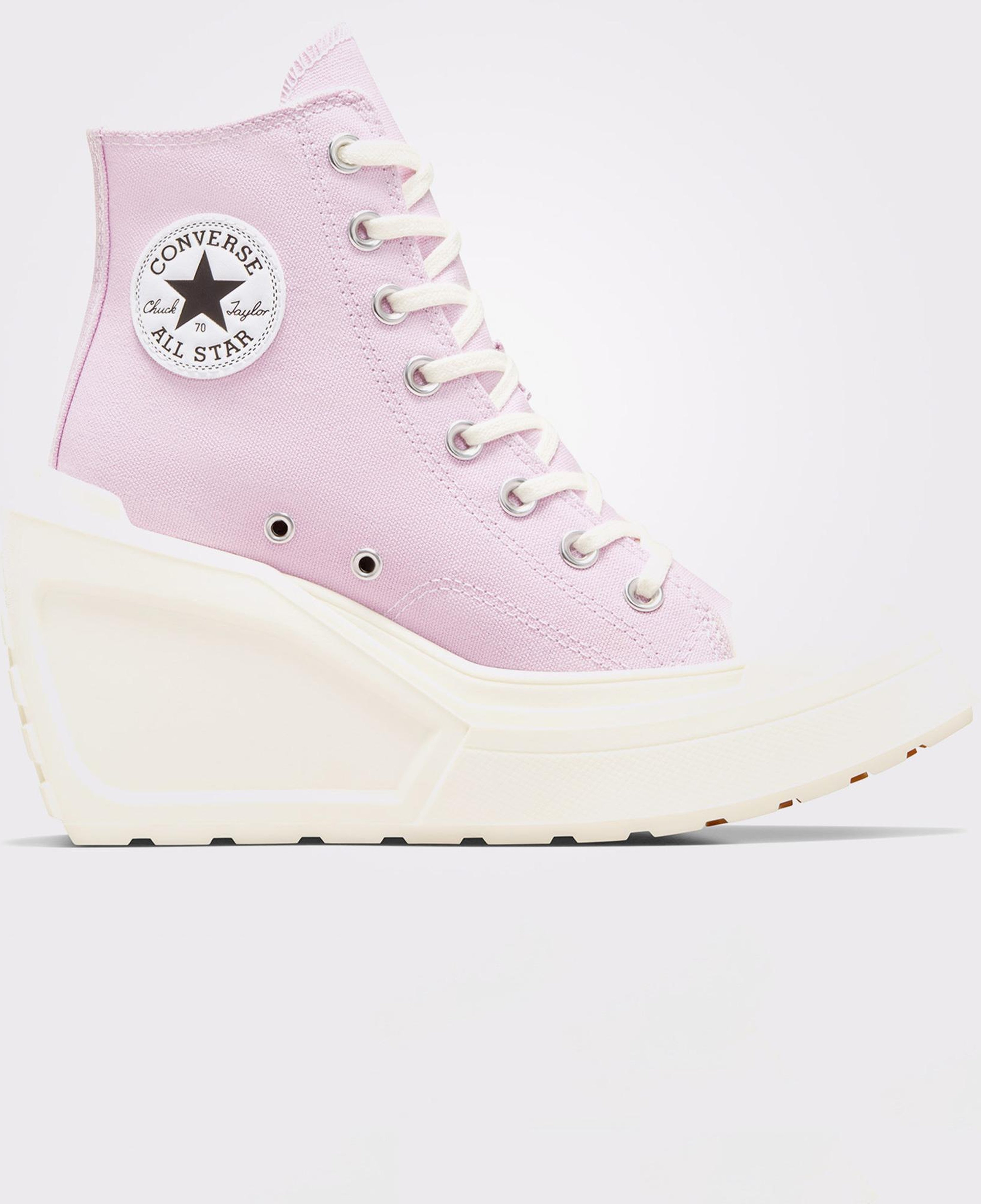 Converse Chuck 70 De Luxe Wedge Unisex Pembe Platform Sneaker