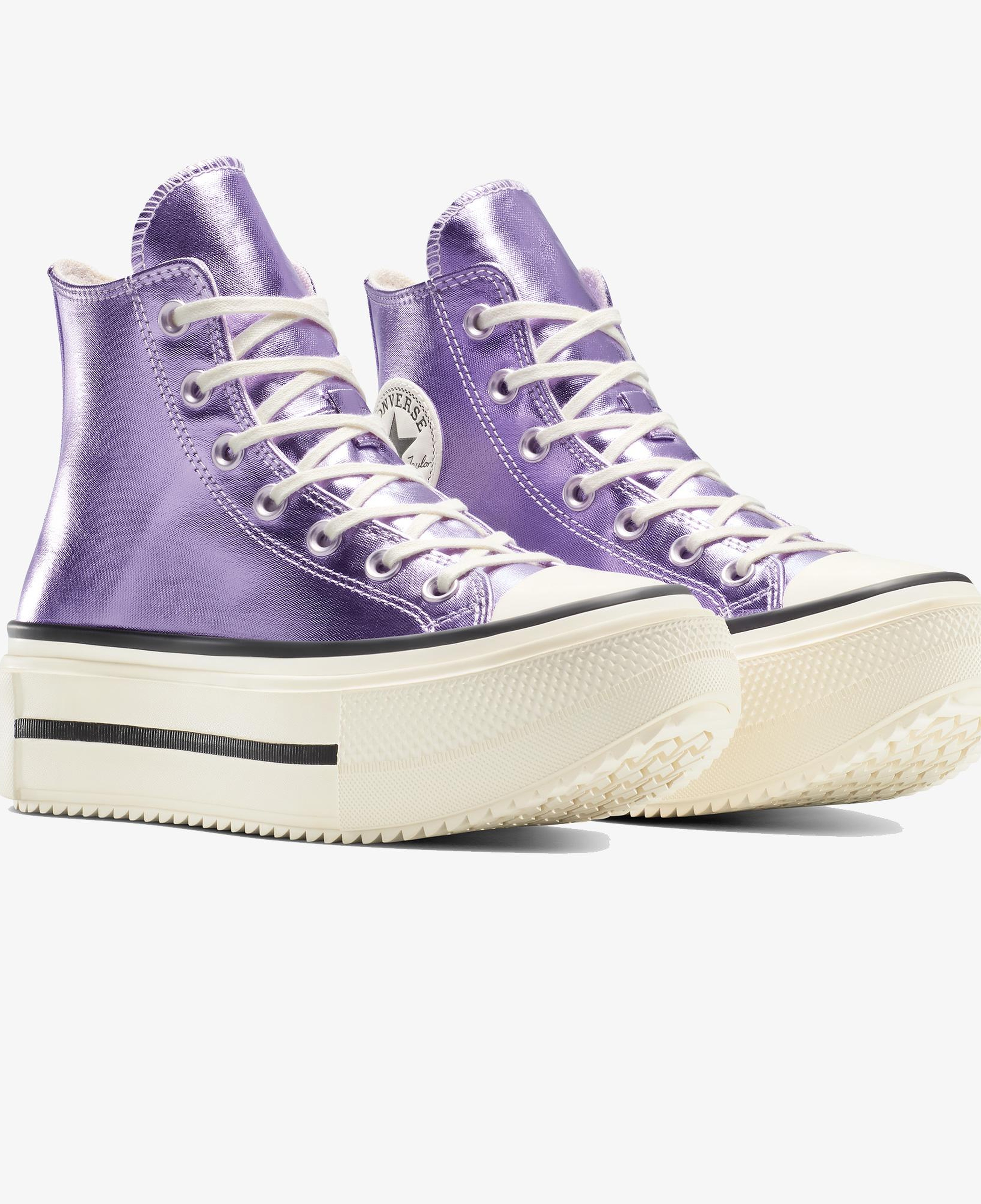 Converse Chuck Taylor All Star Lift Double Stack Unisex Mor Sneaker