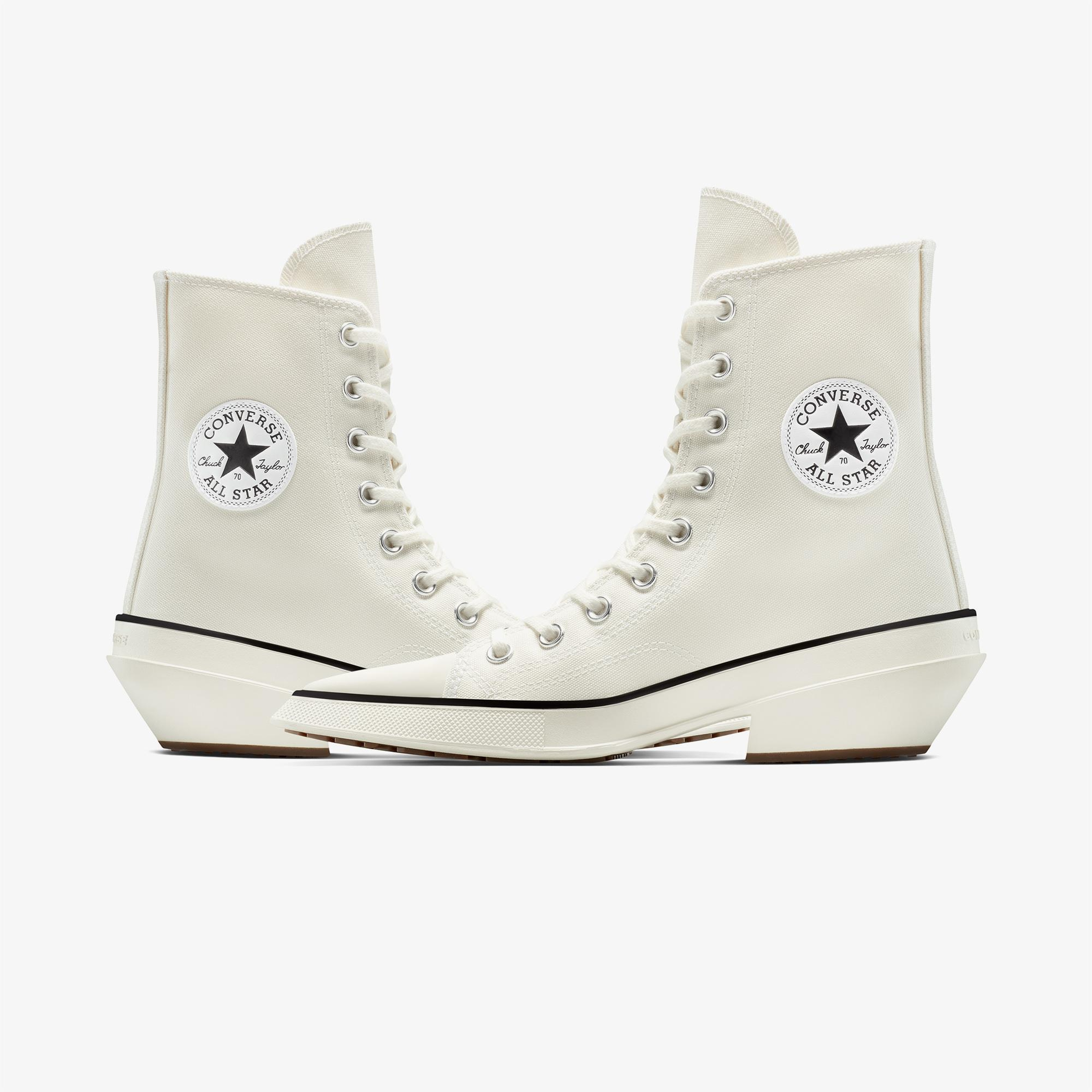 Converse Chuck De Luxe Kadın Krem Bot