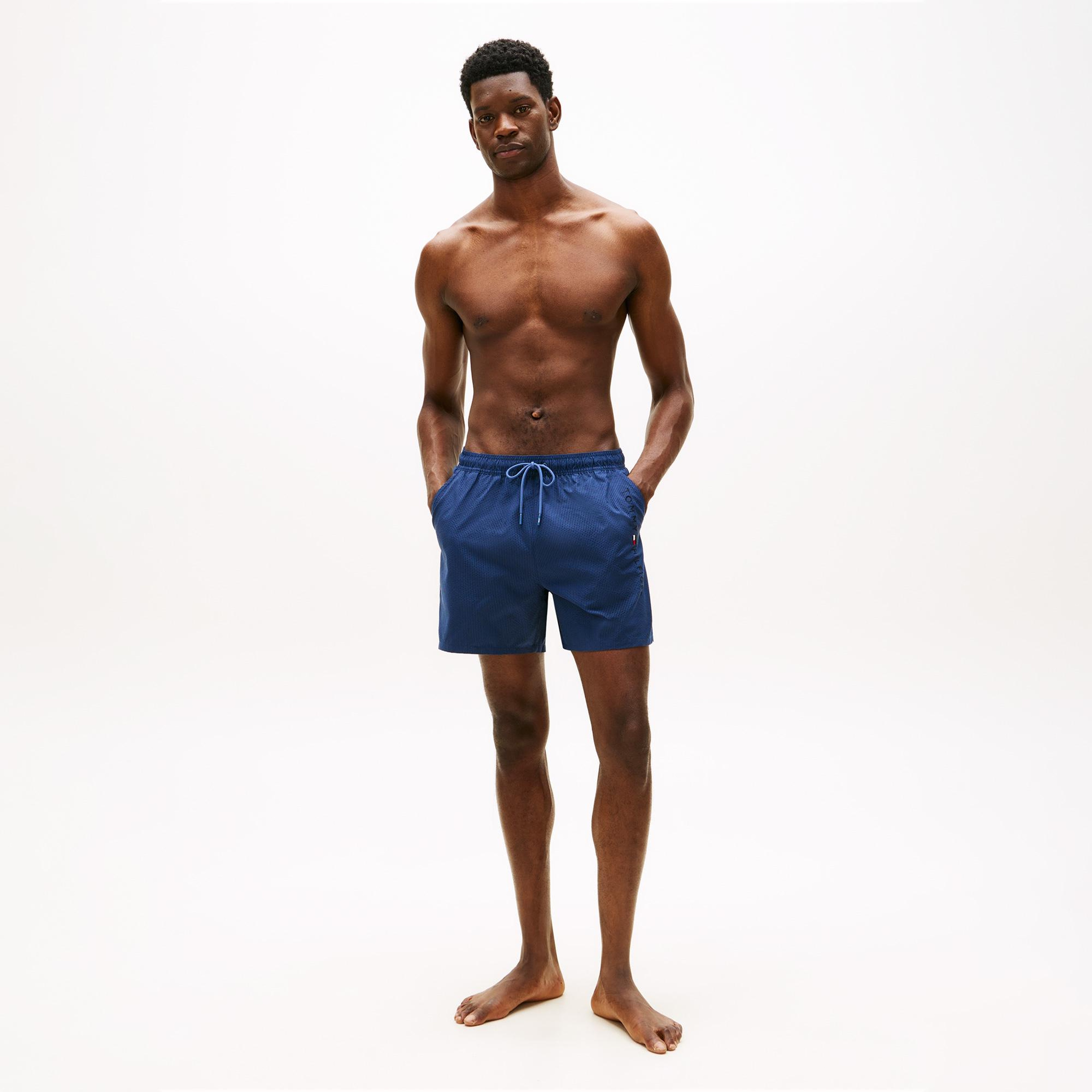 Tommy Hilfiger Medium Drawstring Erkek Mavi Deniz Şortu