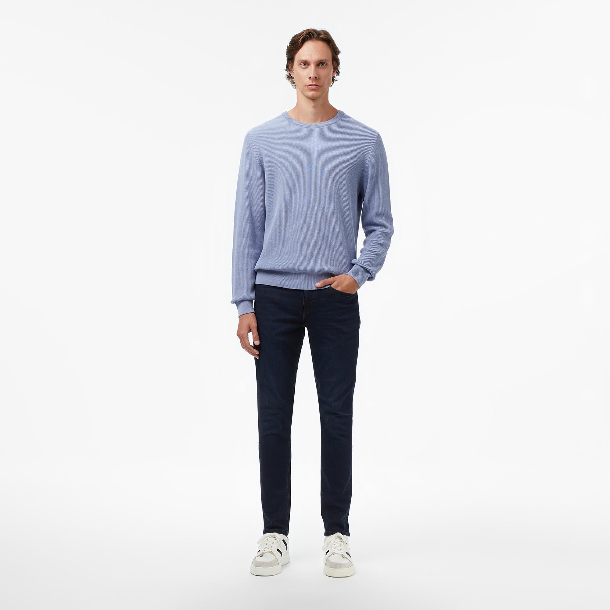 Nautica Erkek Mavi Classic Fit Kazak