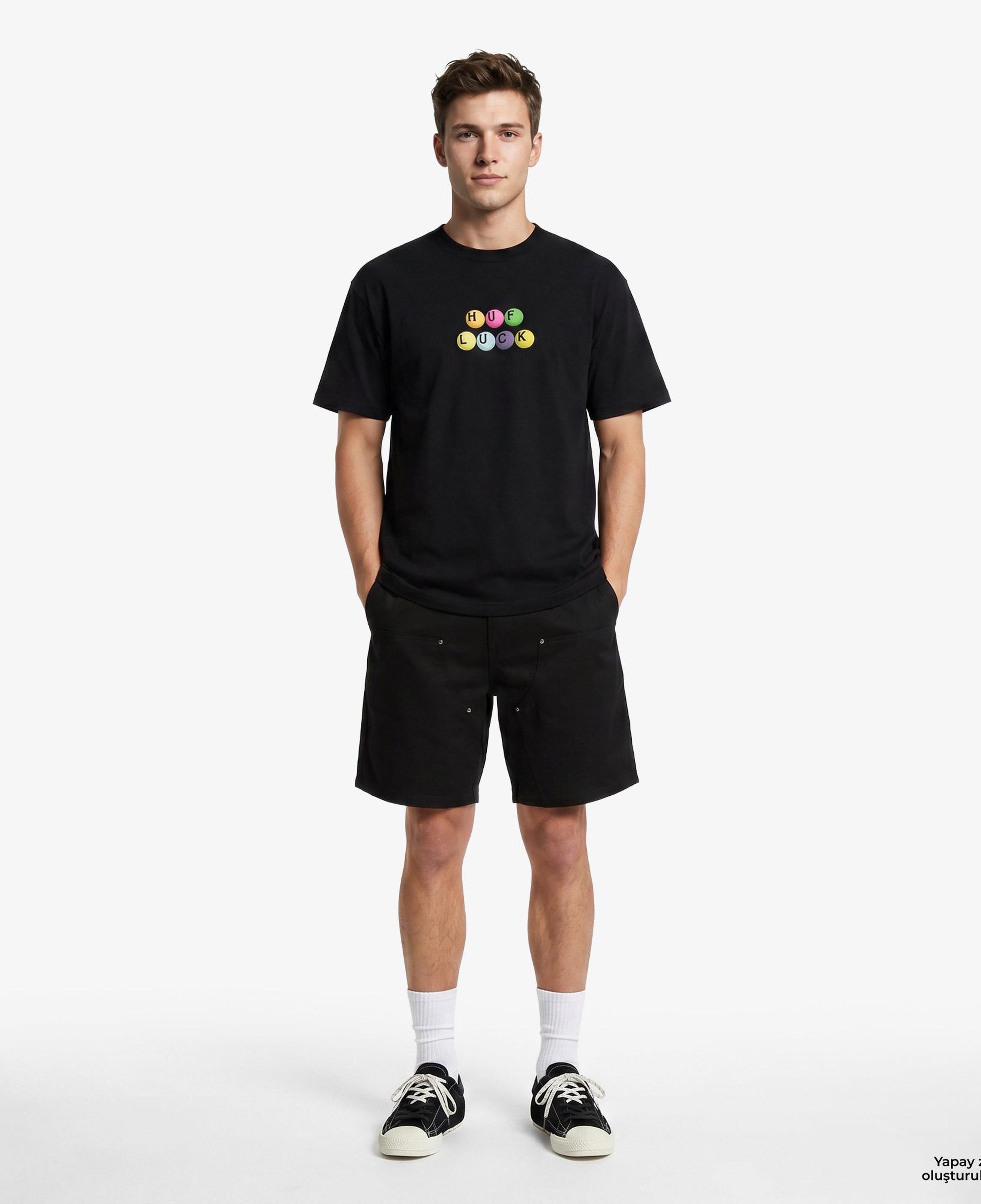 Huf Lucky Erkek Siyah T-Shirt