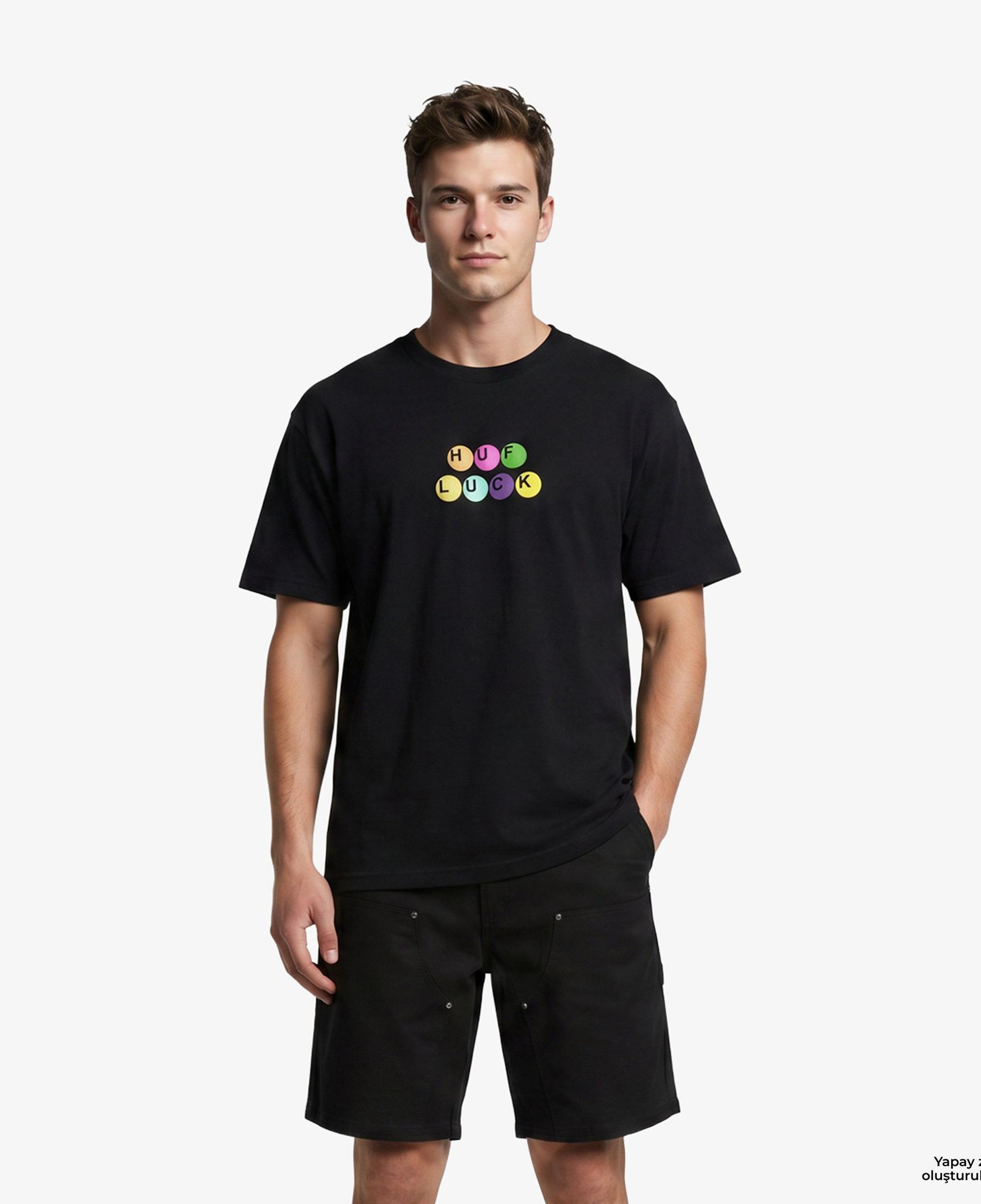 Huf Lucky Erkek Siyah T-Shirt