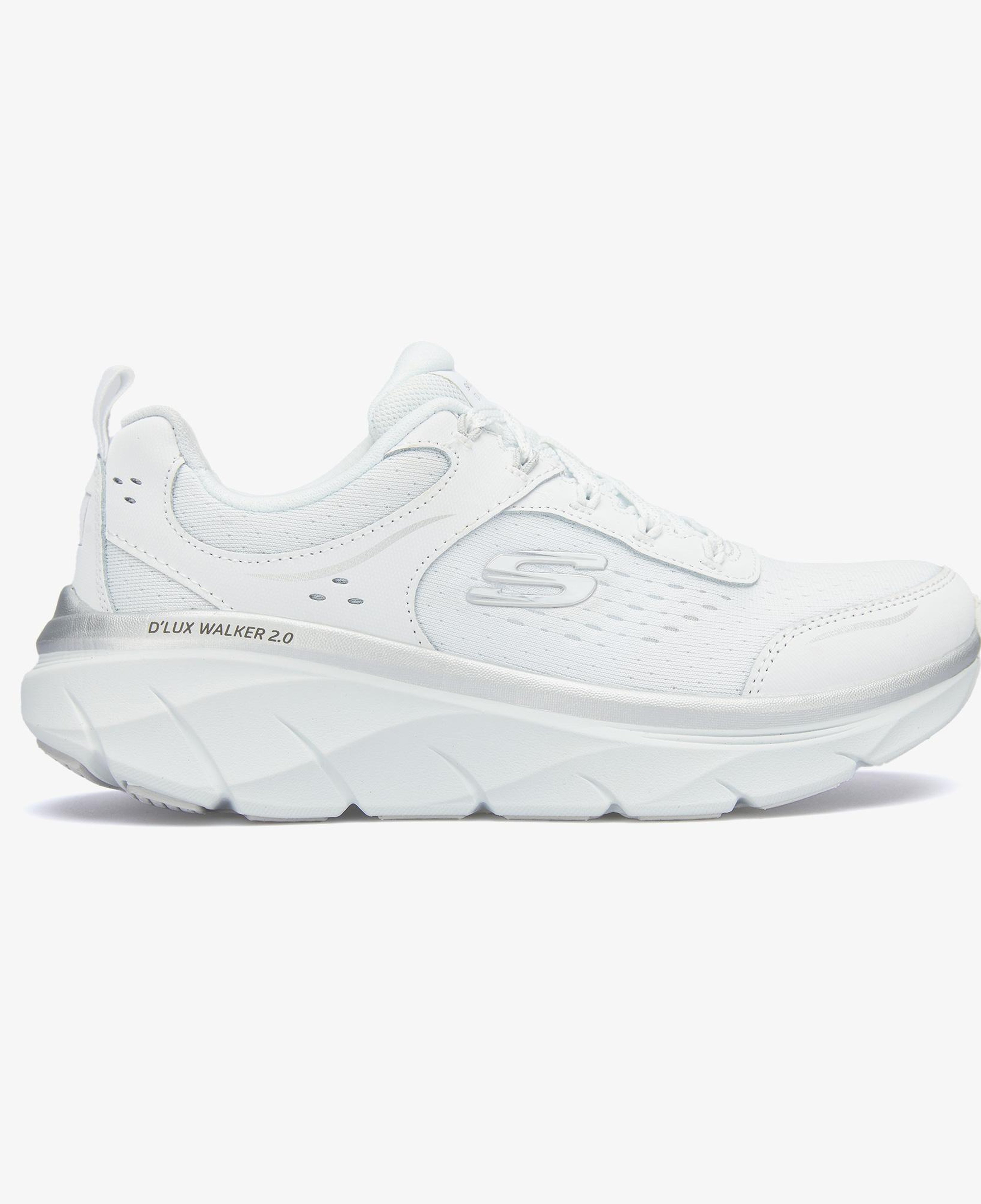 Skechers Dlux Walker 2.0 Gradient Glam Kadın Beyaz Yürüyüş Ayakkabısı