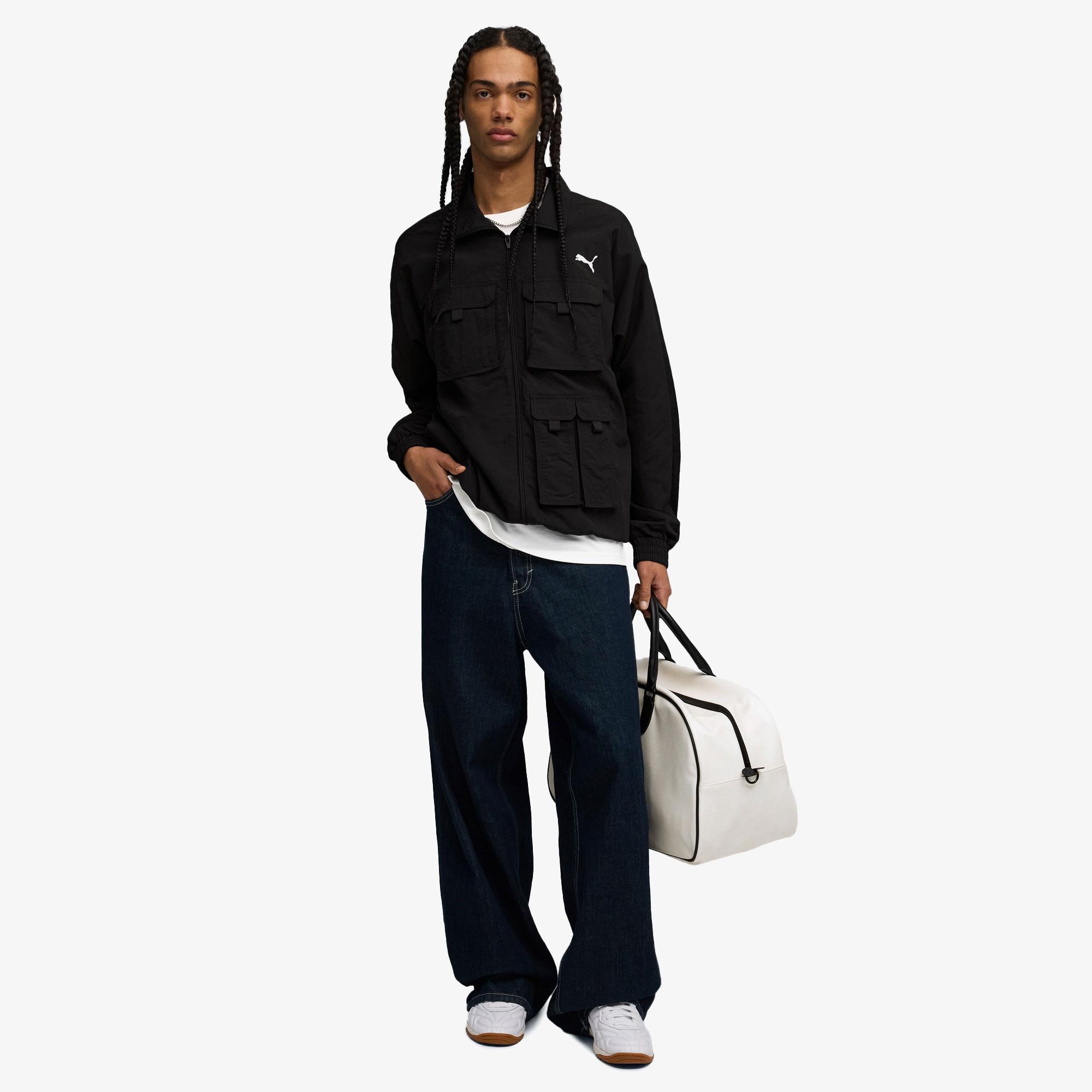 Puma T7 Cargo Relaxed Track Erkek Siyah Ceket