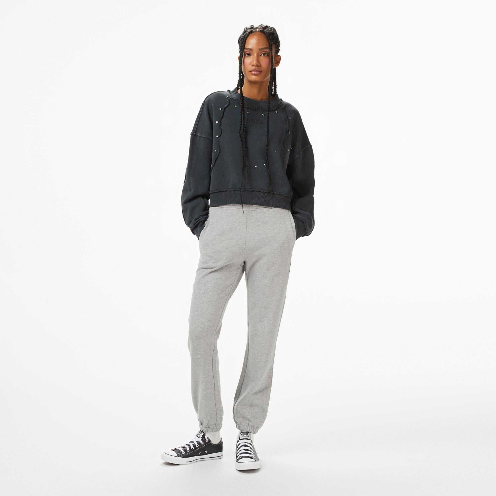 Les Benjamins Essentials 301 Kadın Siyah Sweatshirt