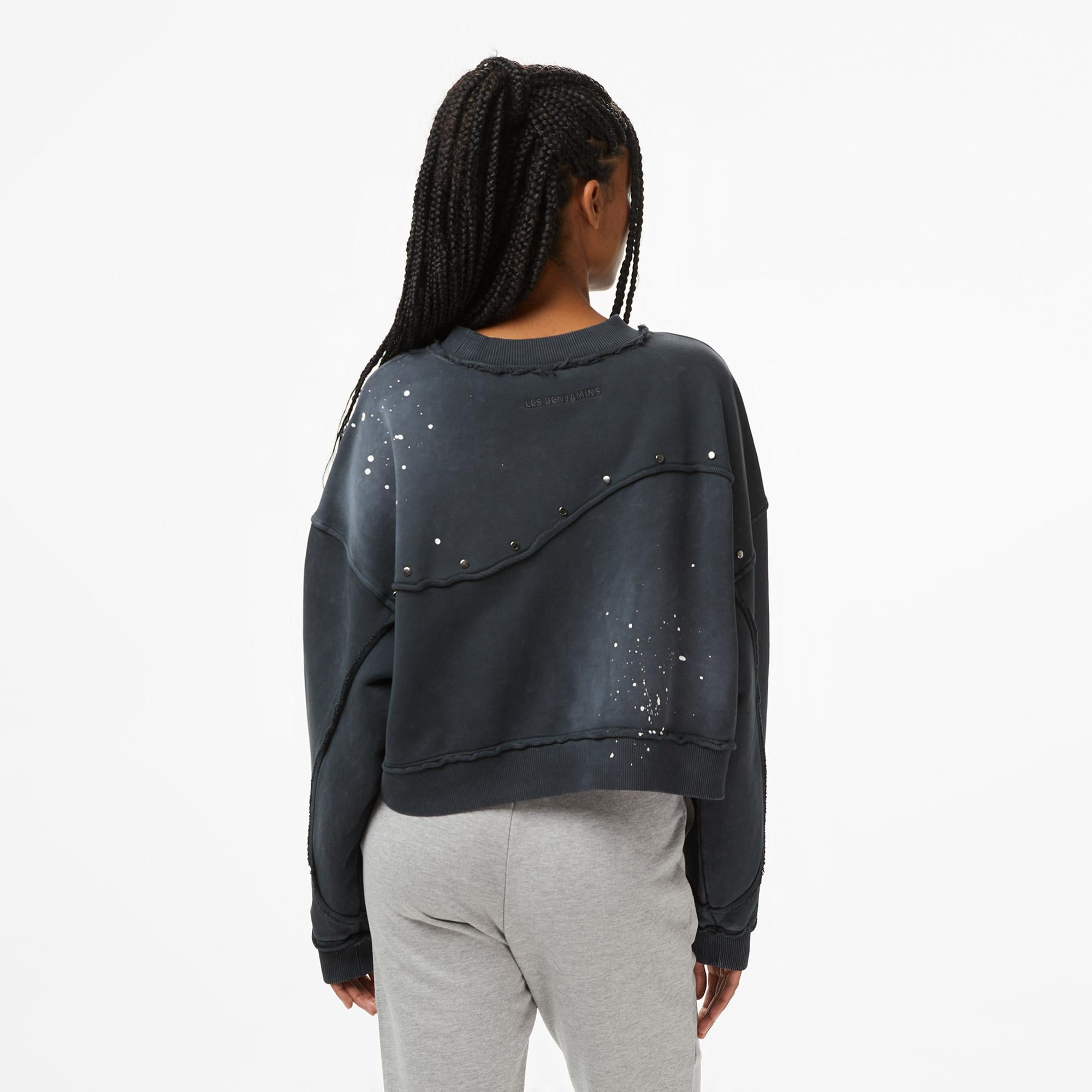Les Benjamins Essentials 301 Kadın Siyah Sweatshirt