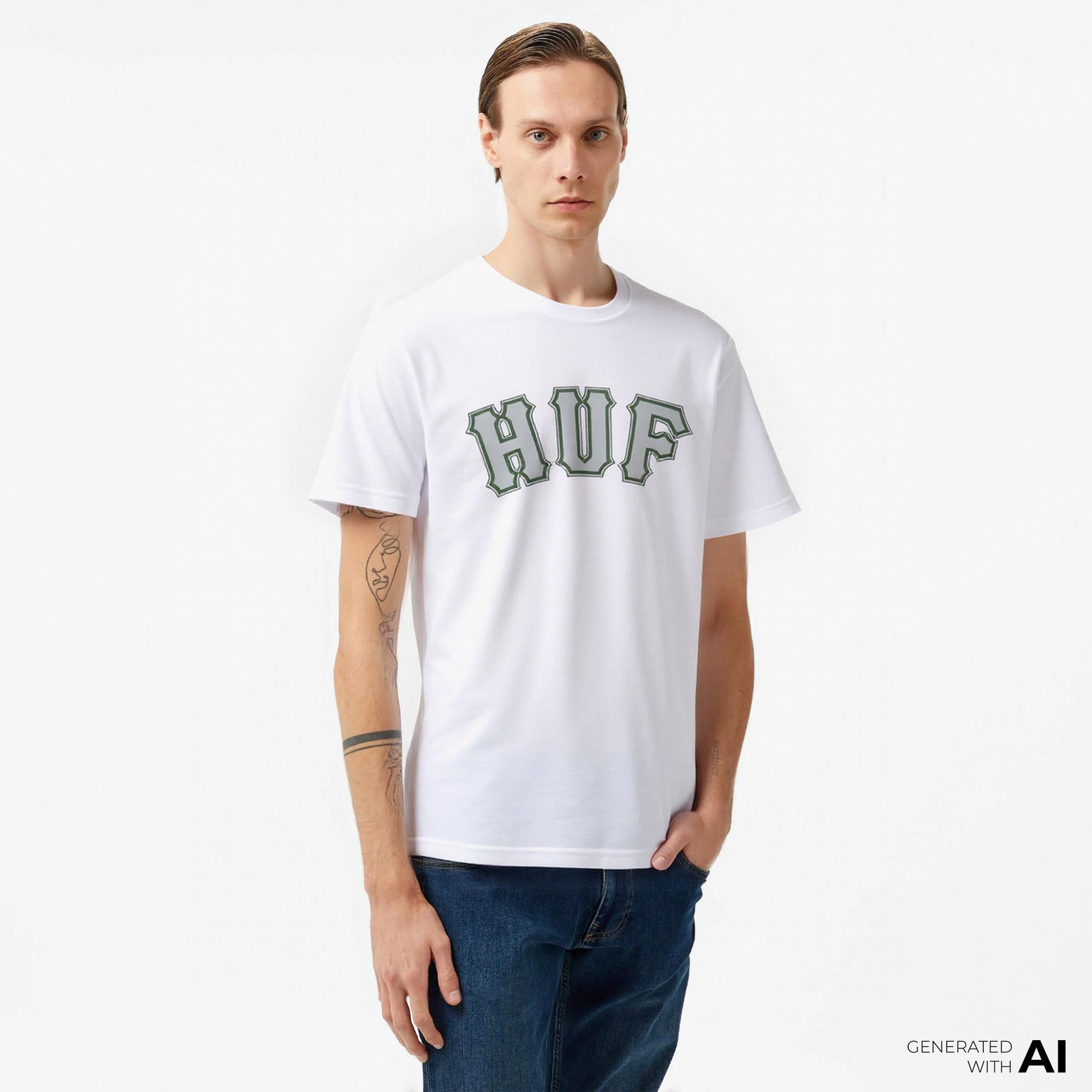 Huf Giant Erkek Beyaz T-Shirt