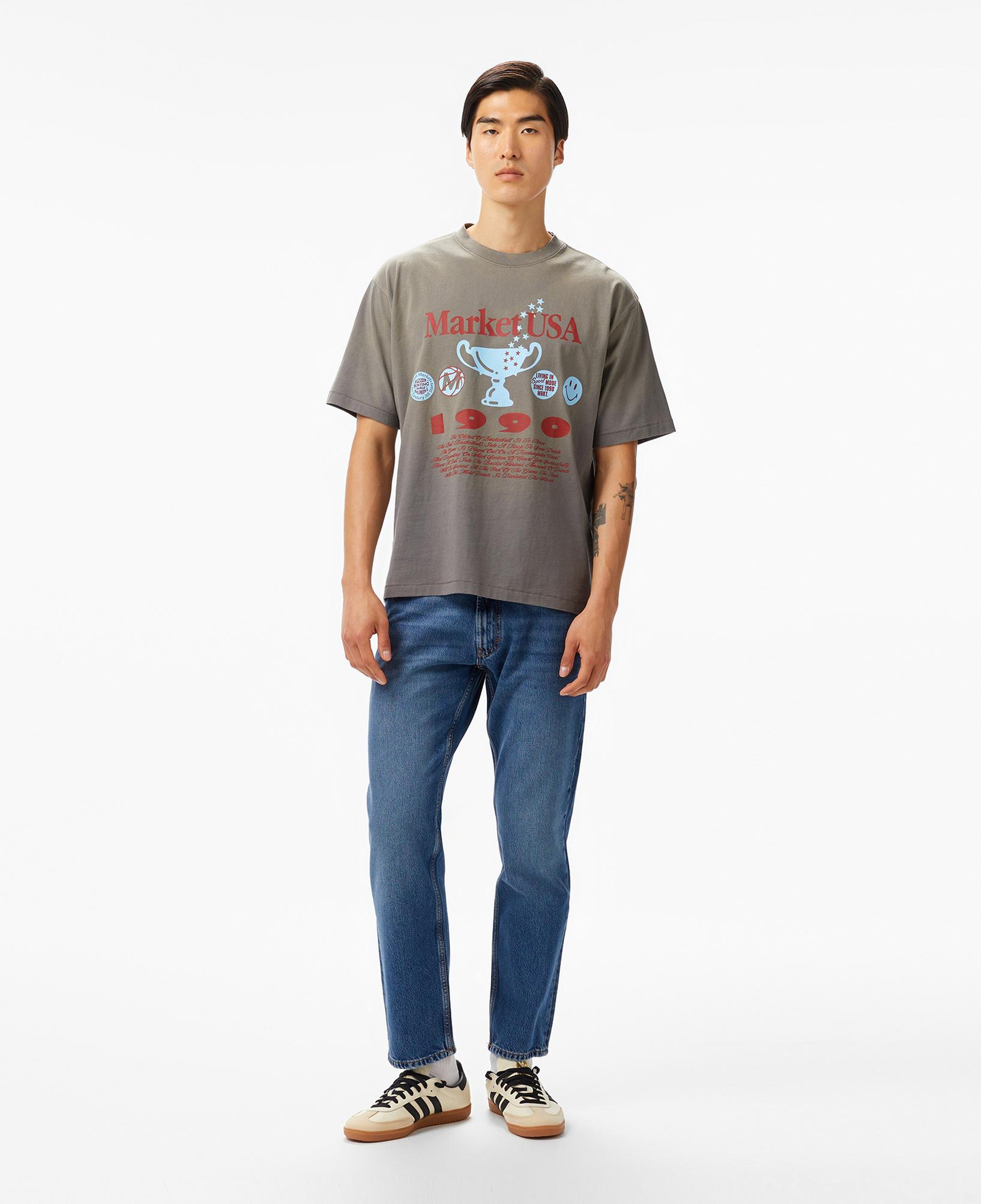 The Market USA 1990 Unisex Gri T-Shirt