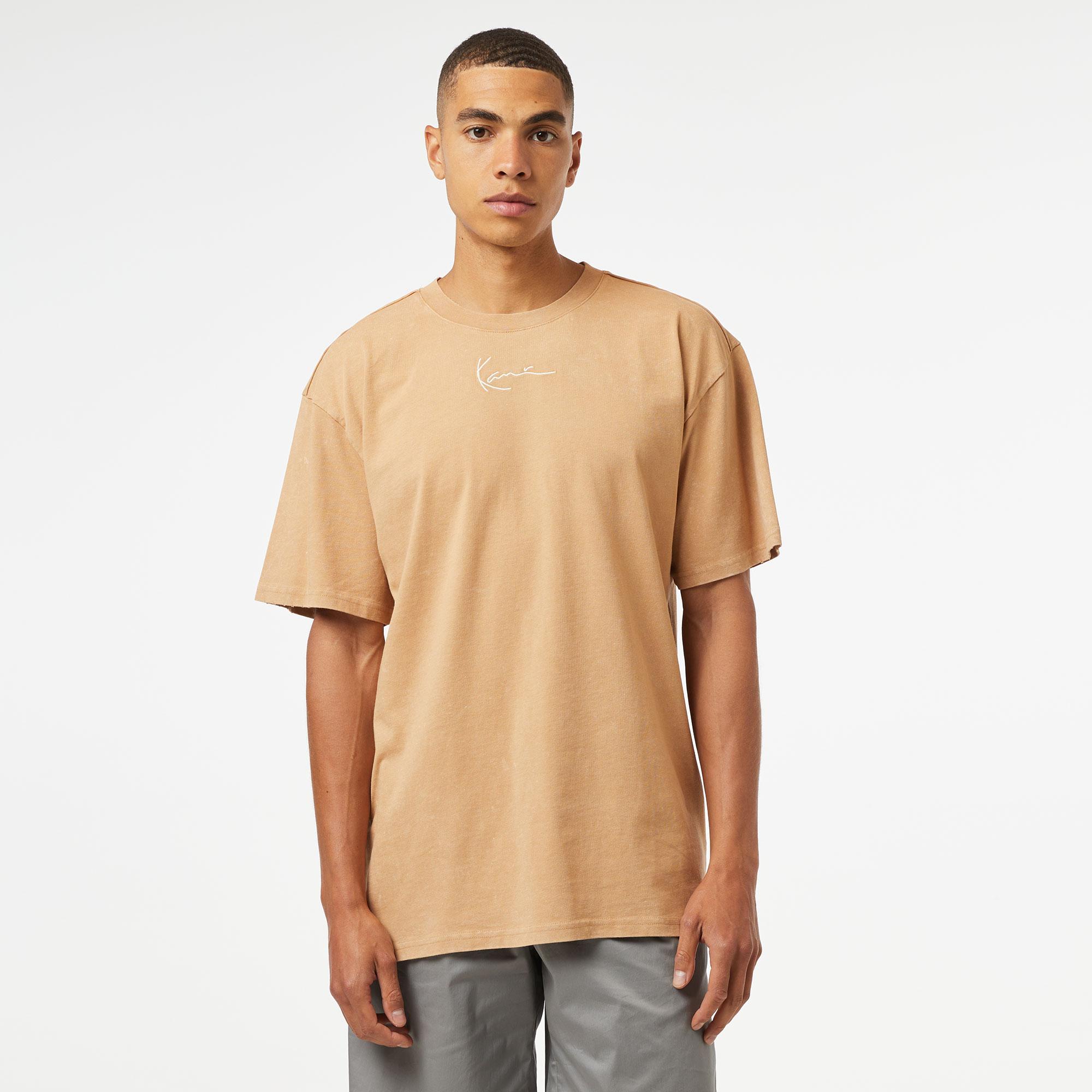 Karl Kani Small Sign. Distressed Heavy Jersey Erkek Krem T-Shirt