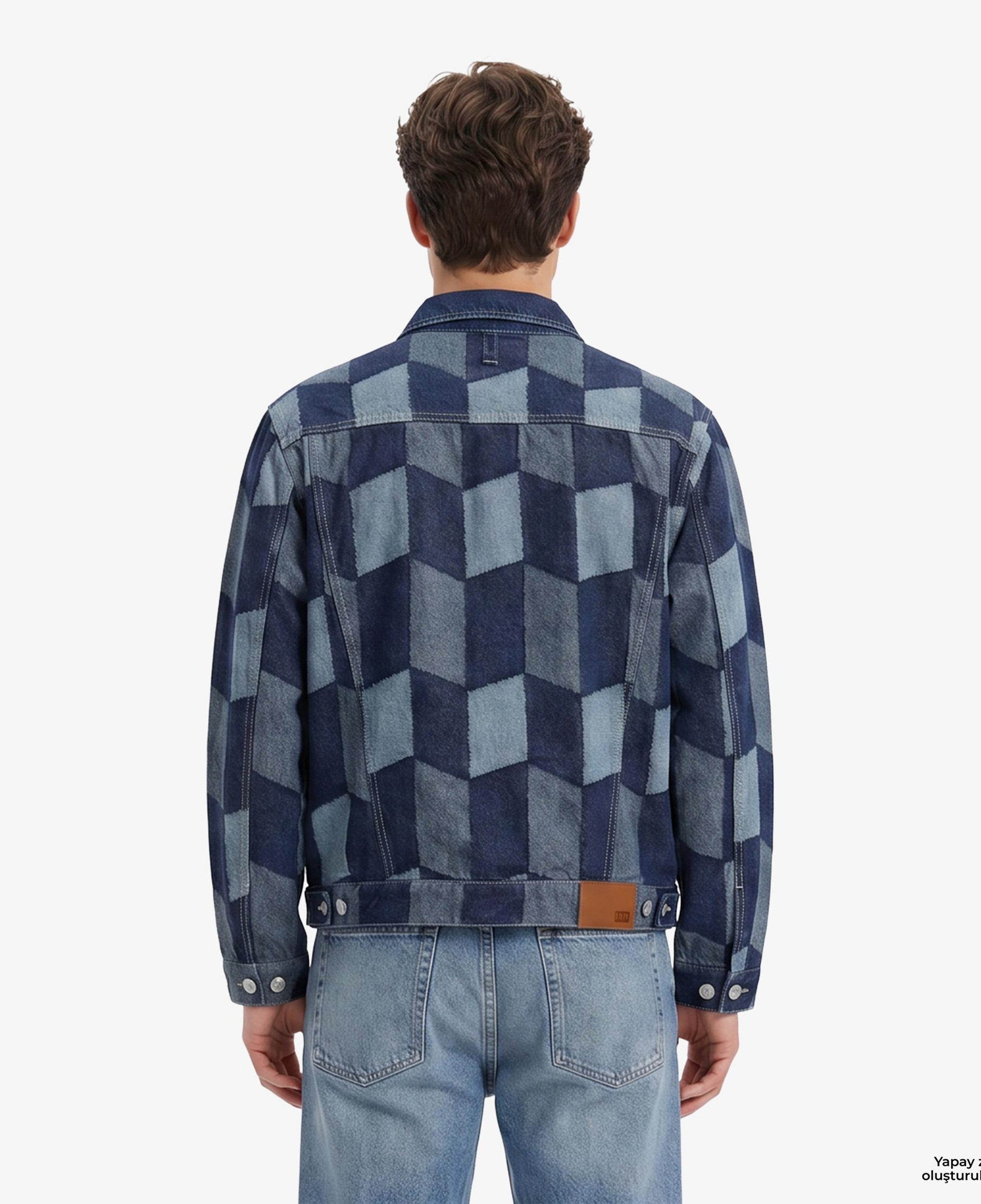 Huf Patchwork Denim Erkek Lacivert Ceket