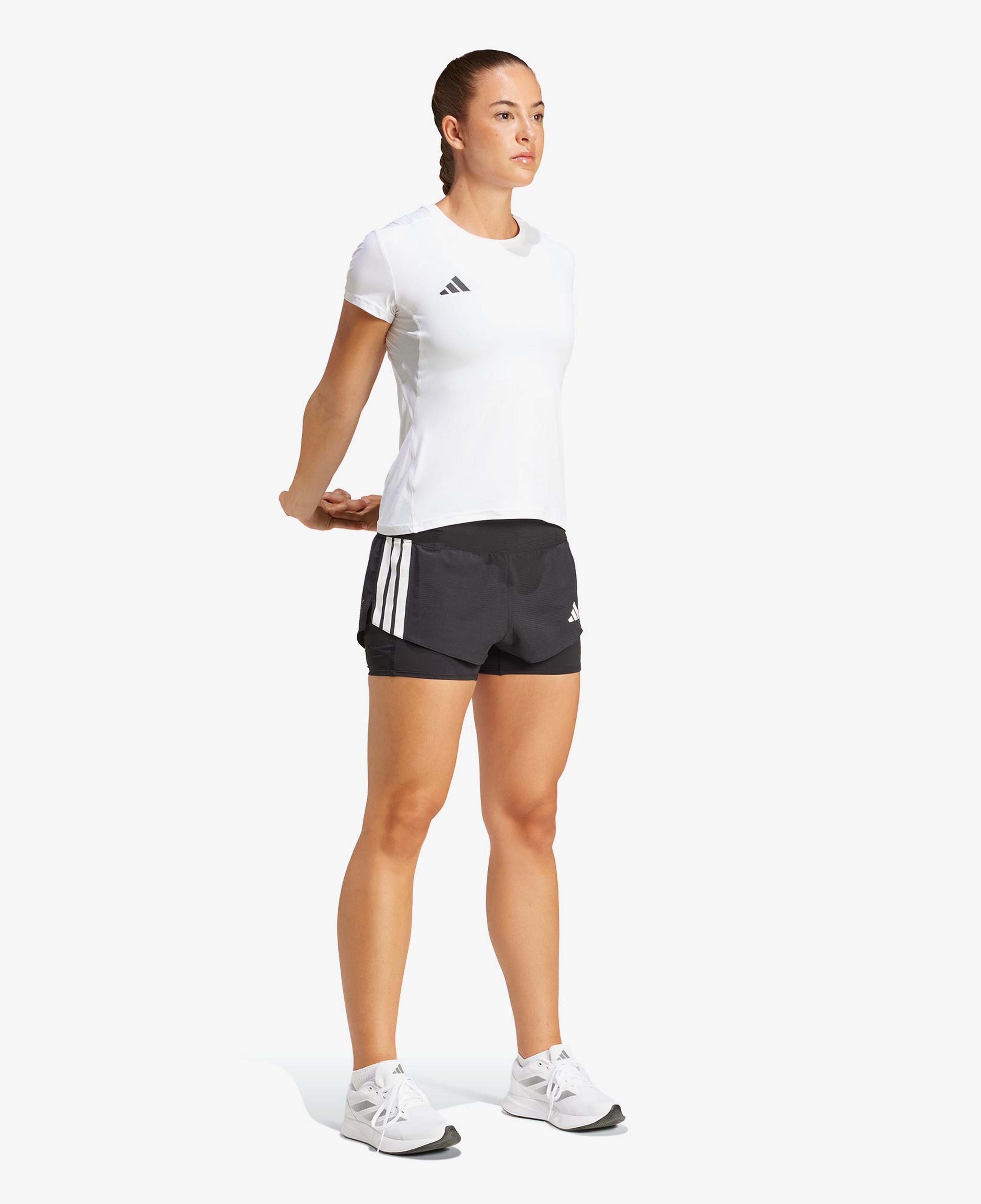 adidas Adizero Running 2in1 Gel Kadın Siyah Koşu Şortu