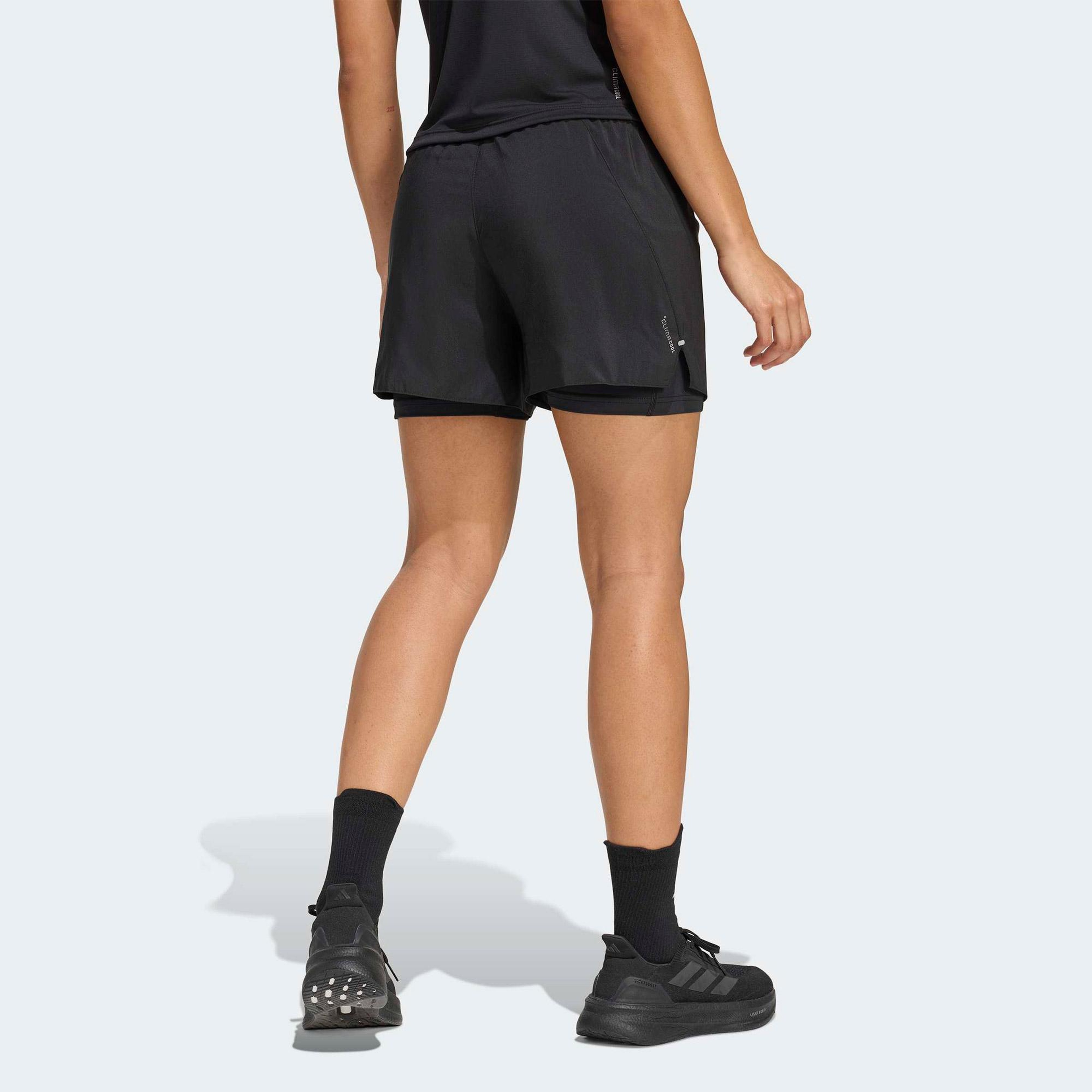 adidas Adi365 Running Essentials 2in1 Kadın Siyah Koşu Şortu