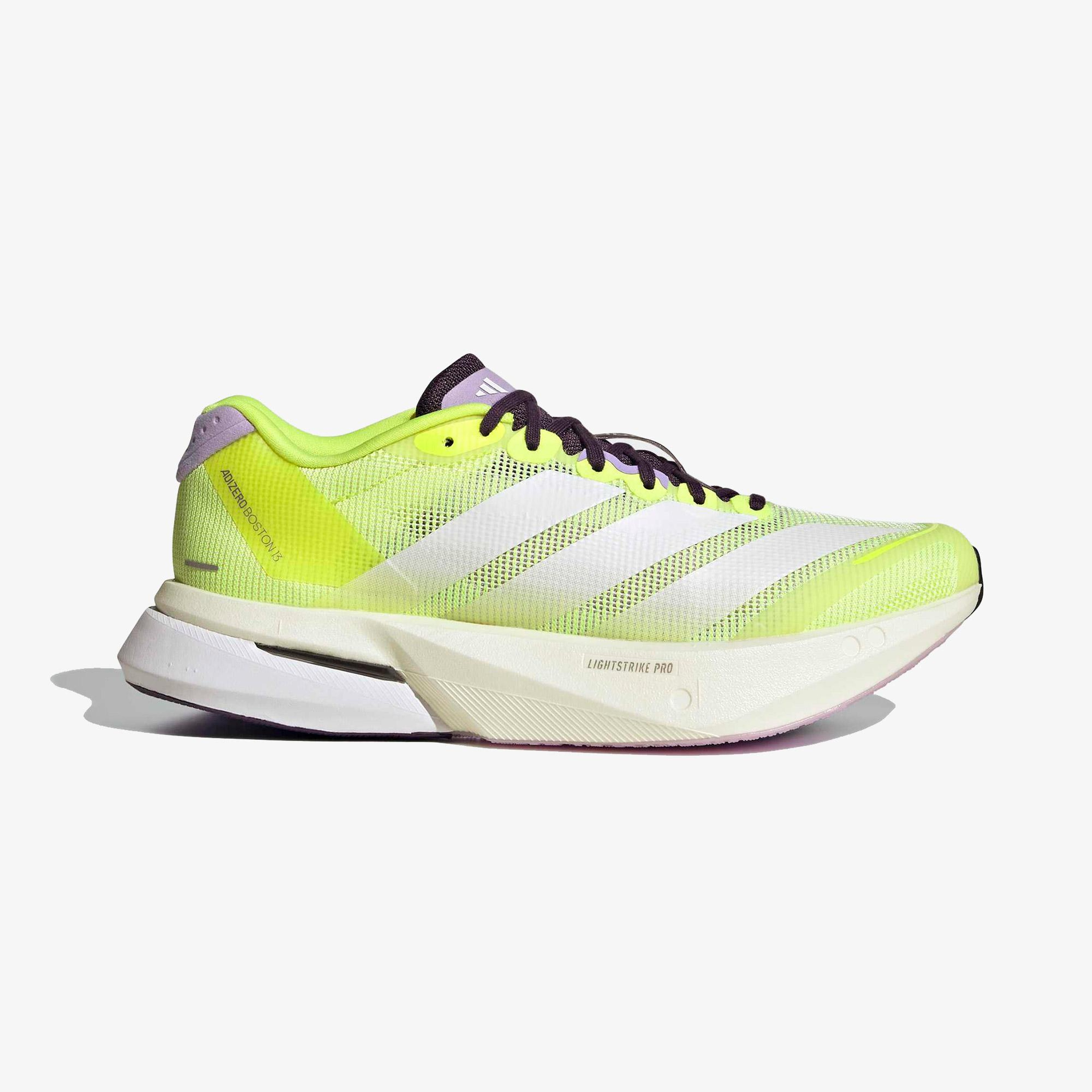 adidas Adizero Boston 13 Kadın Sarı Koşu Ayakkabısı