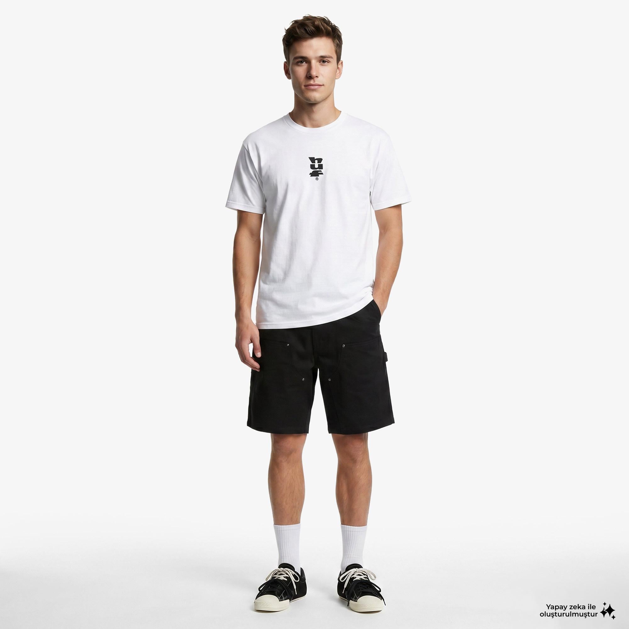 Huf Set Megablast Erkek Beyaz T-Shirt