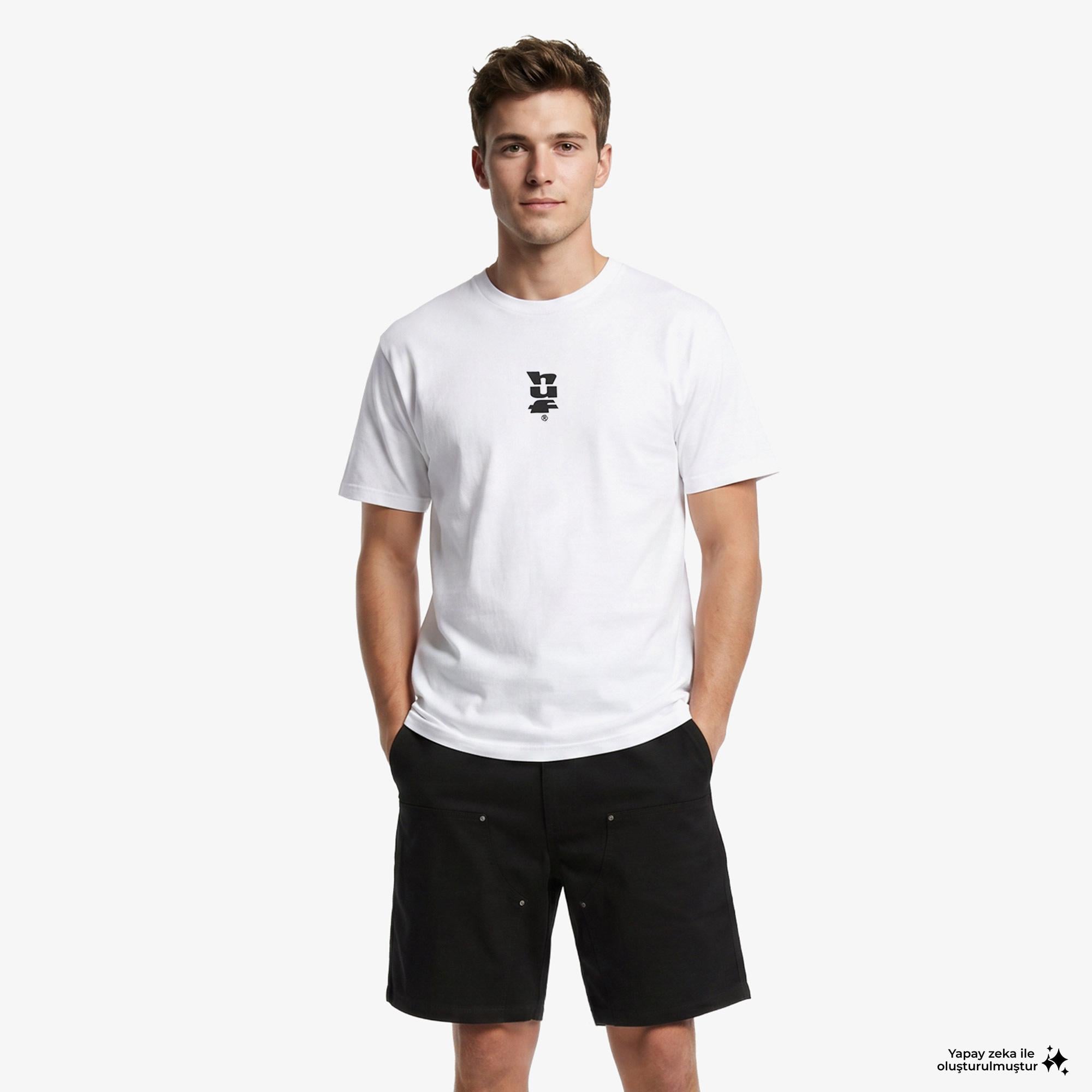Huf Set Megablast Erkek Beyaz T-Shirt