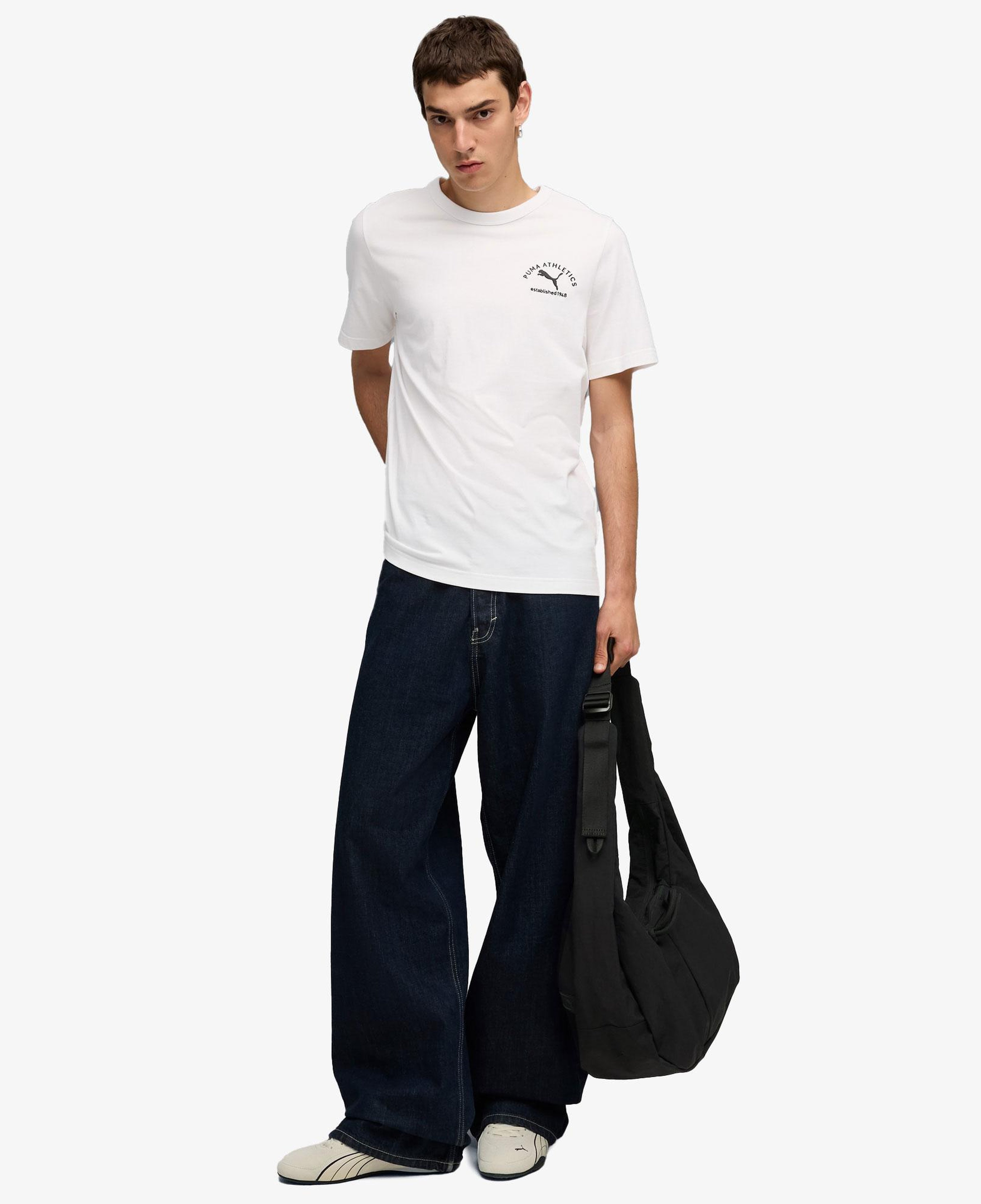 Puma Herren Erkek Beyaz T-Shirt
