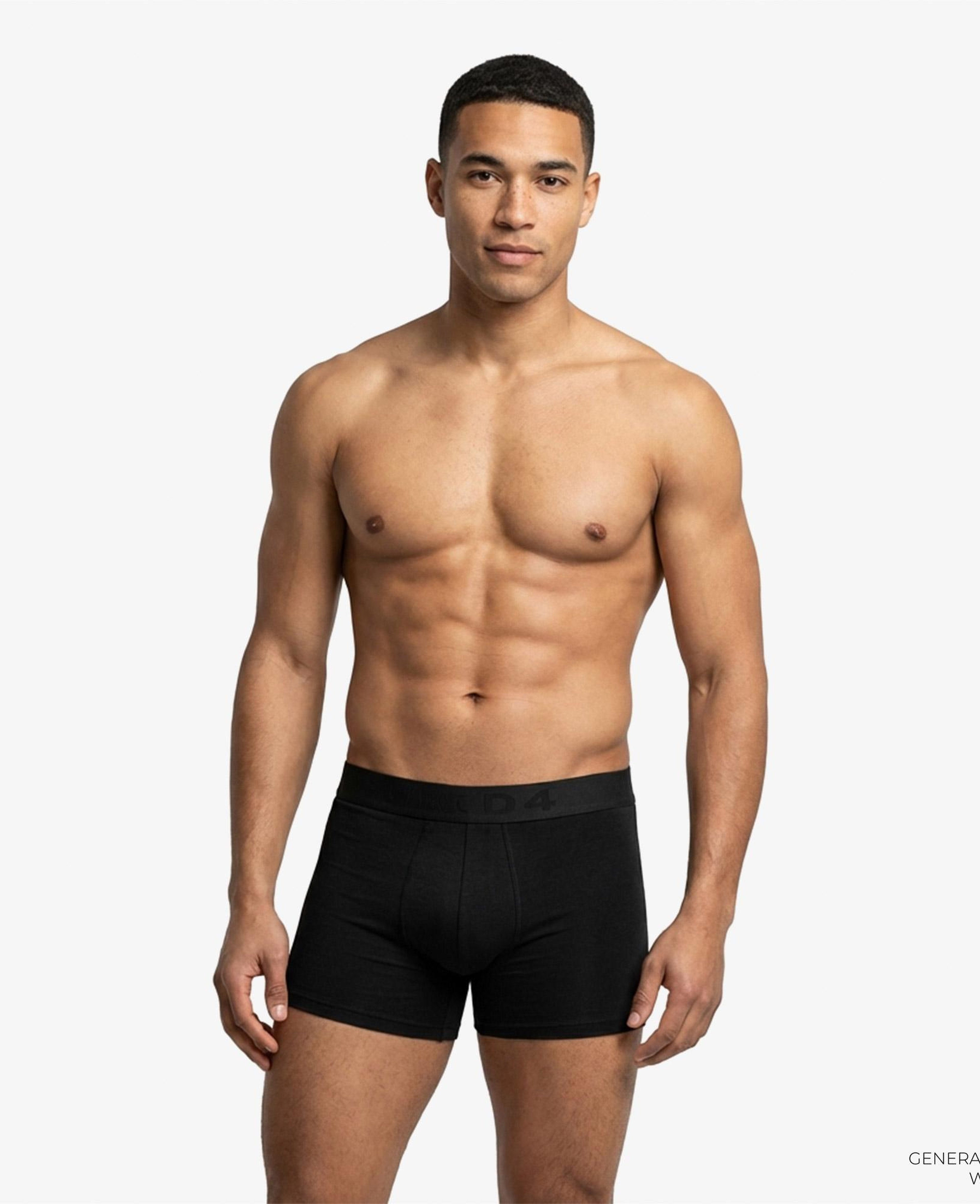 UNITED4 Classic Erkek Siyah/Gri 3'lü Boxer