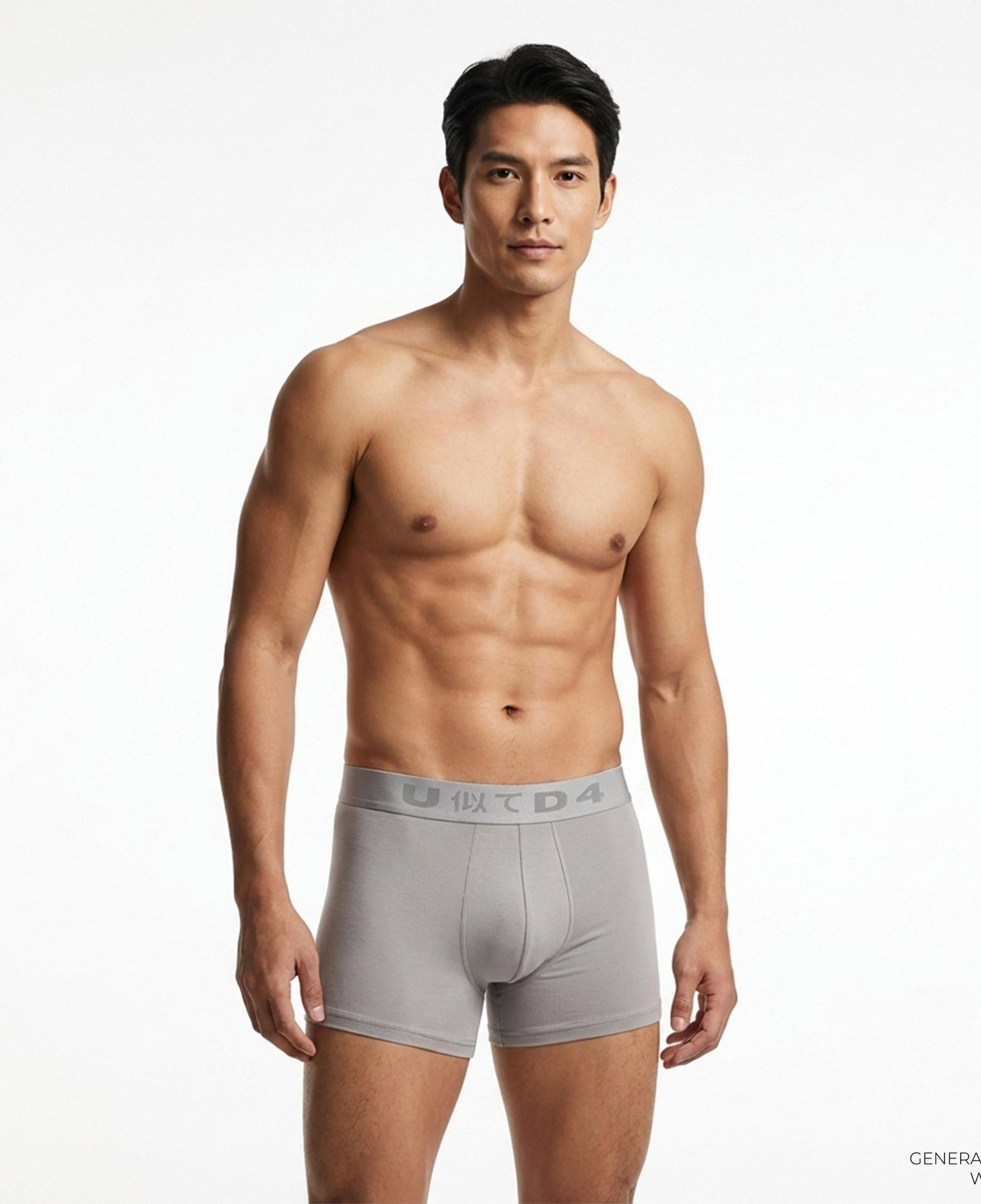 UNITED4 Classic Erkek Siyah/Gri 3'lü Boxer