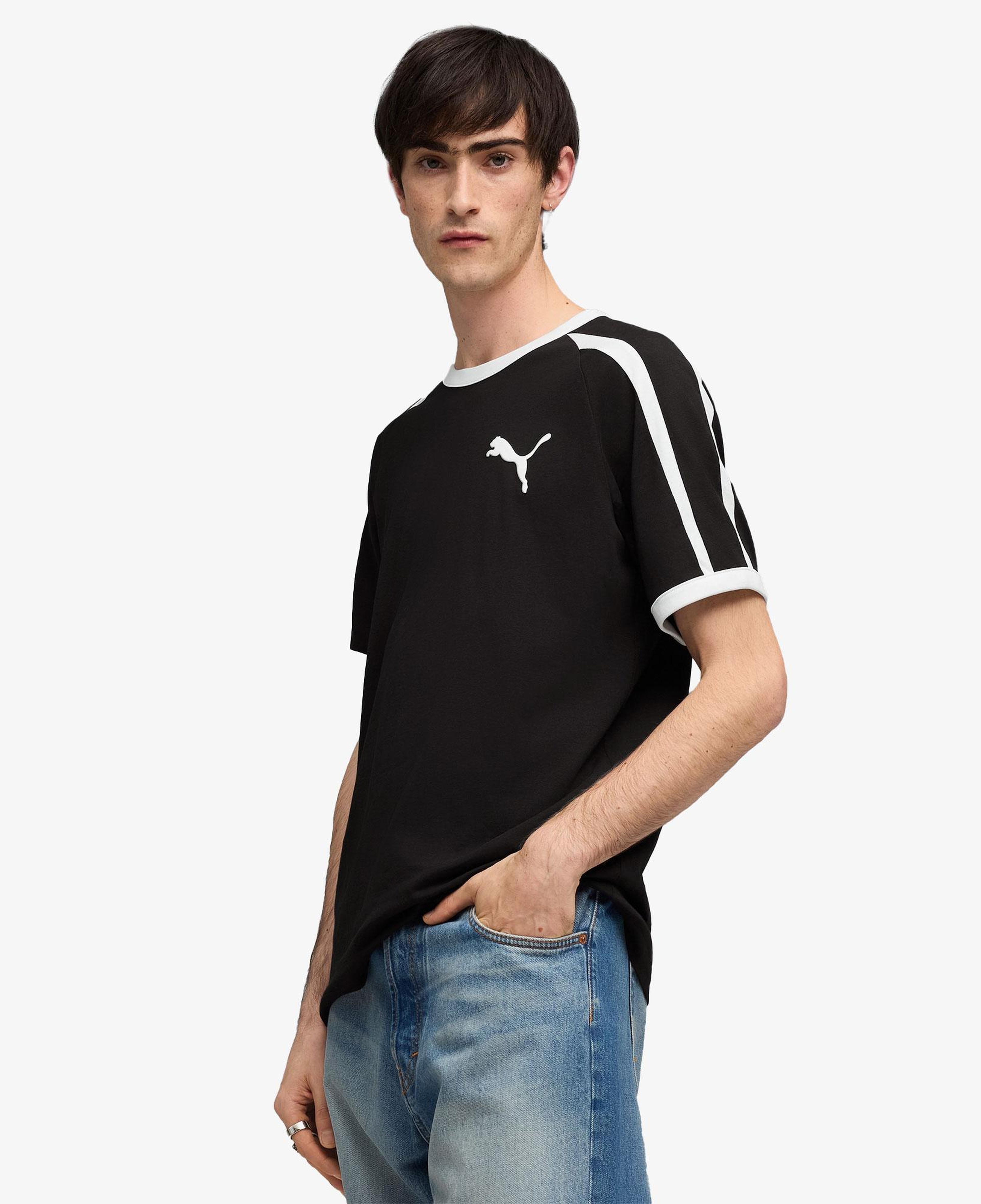 Puma T7 Ringer  Erkek Siyah T-Shirt