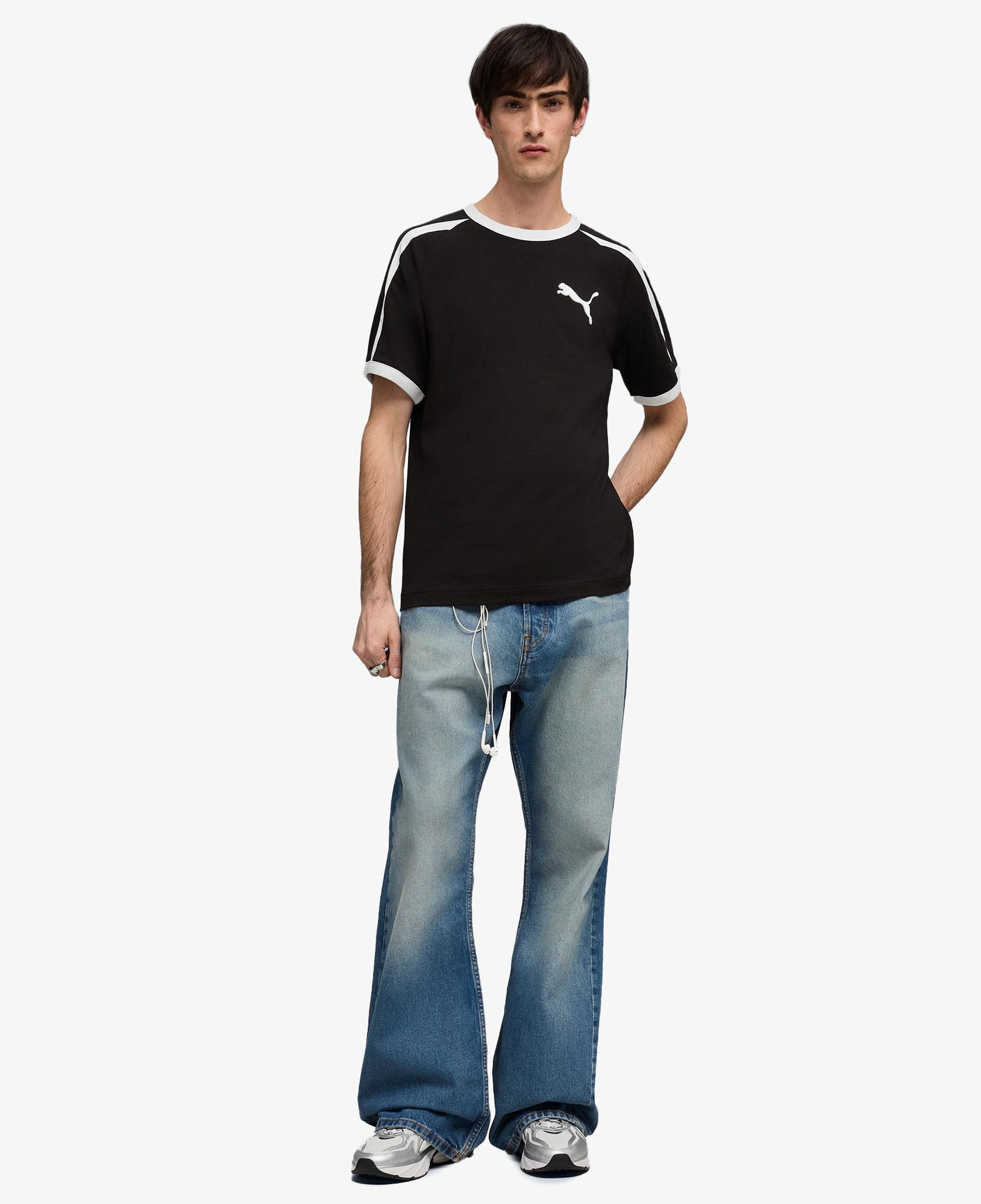 Puma T7 Ringer  Erkek Siyah T-Shirt