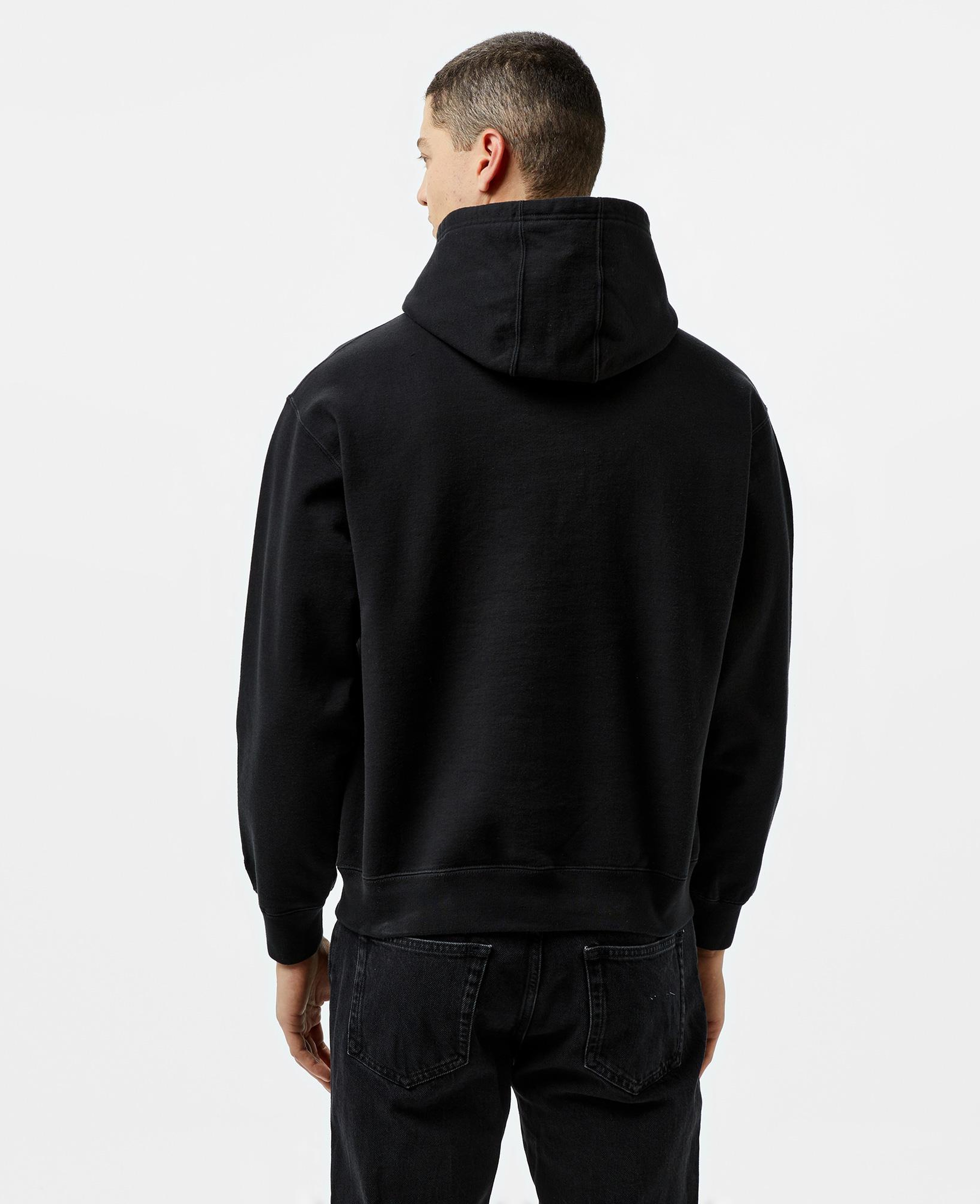 Market Washed Arc Erkek Siyah Hoodie