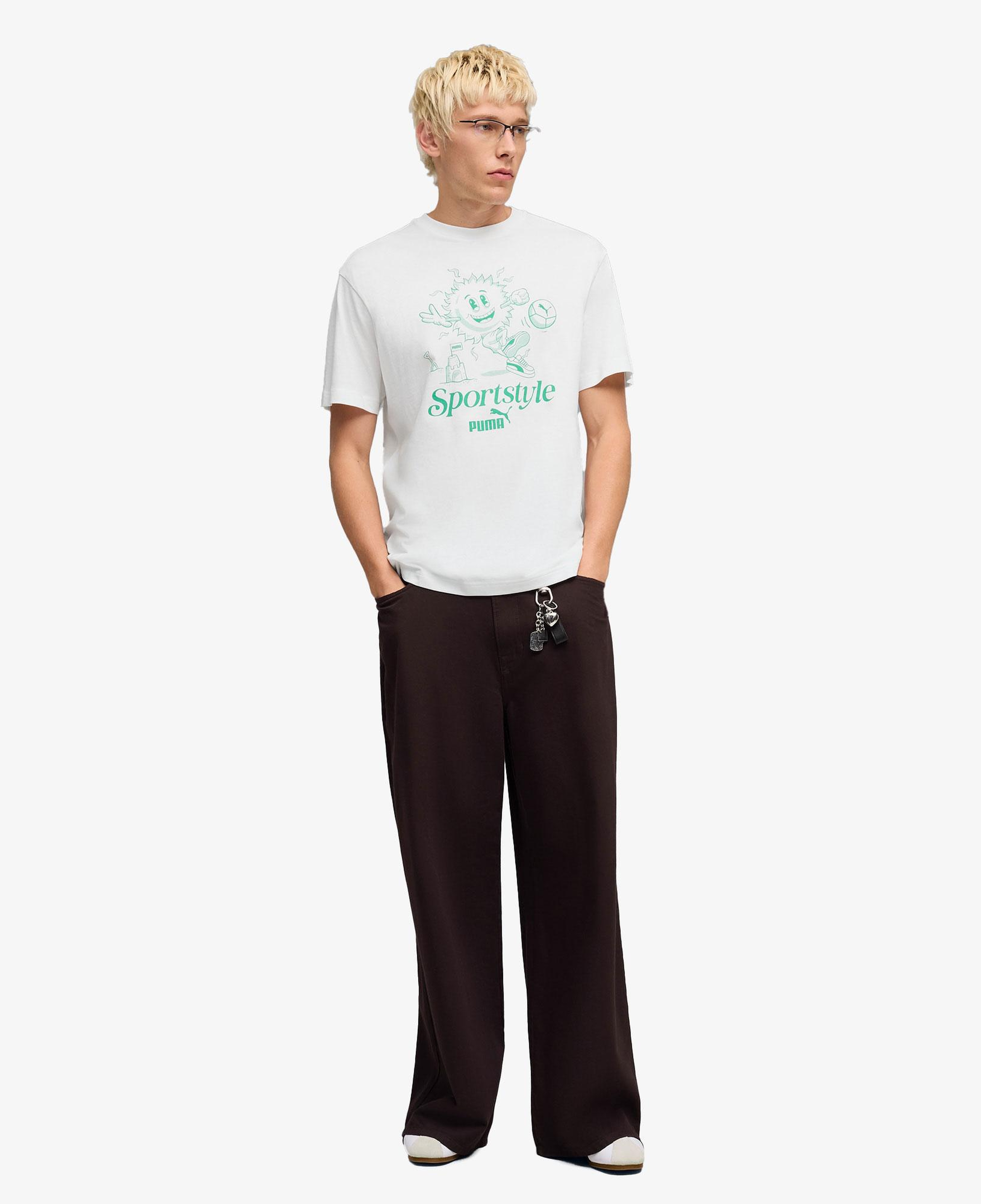 Puma Graphic Erkek Beyaz T-Shirt