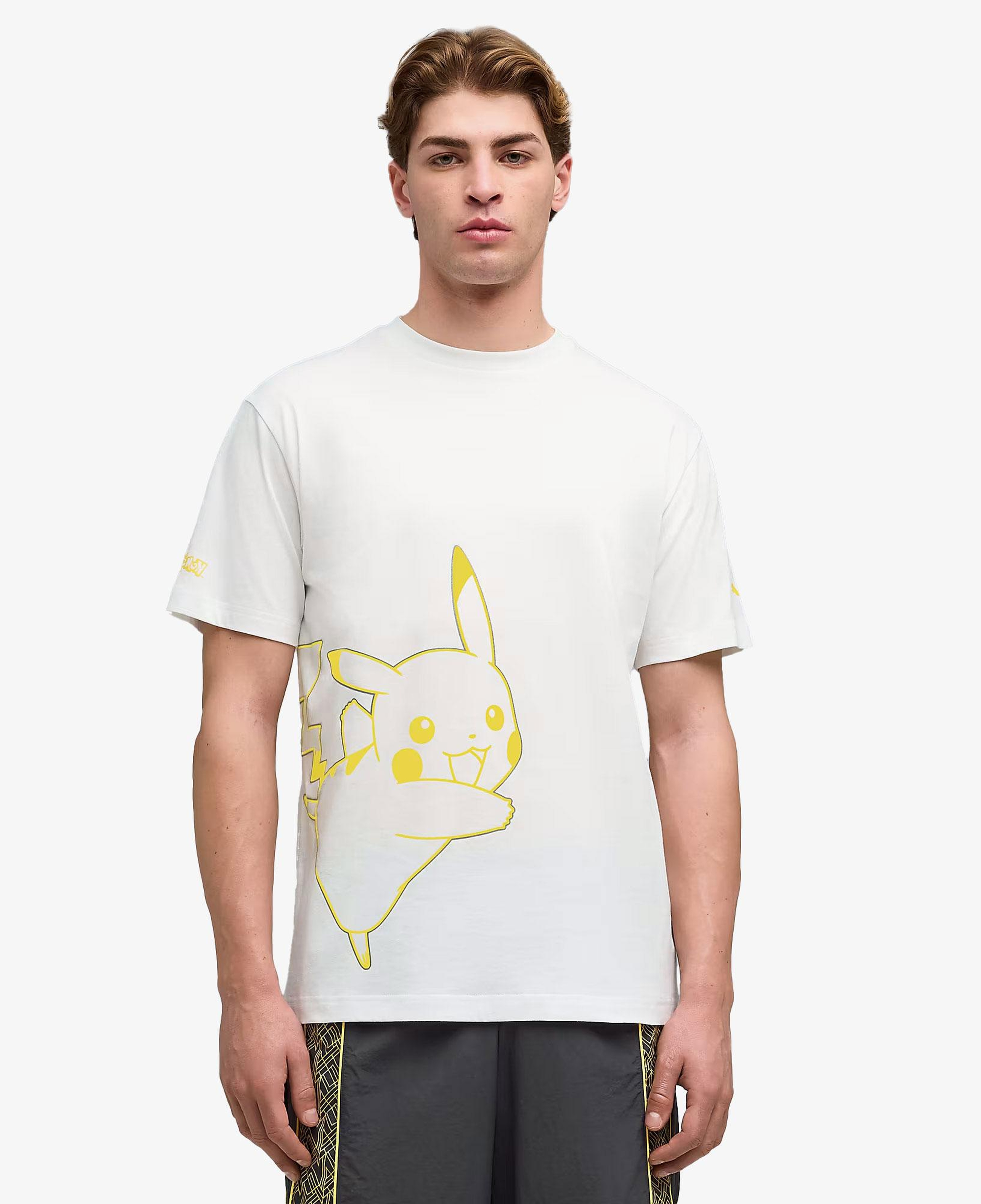 Puma X Pokemon Graphic  Erkek Beyaz T-Shirt