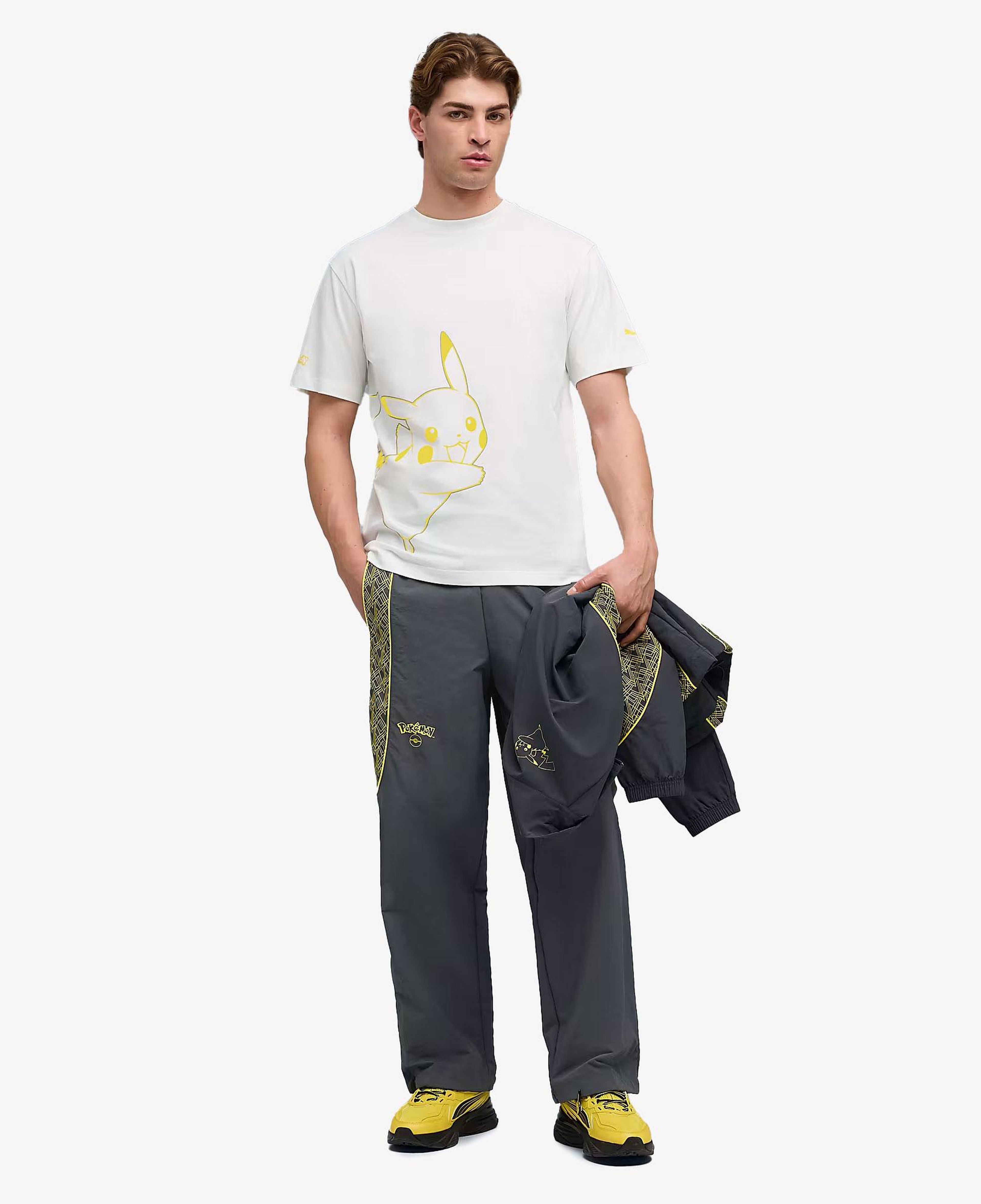 Puma X Pokemon Graphic  Erkek Beyaz T-Shirt