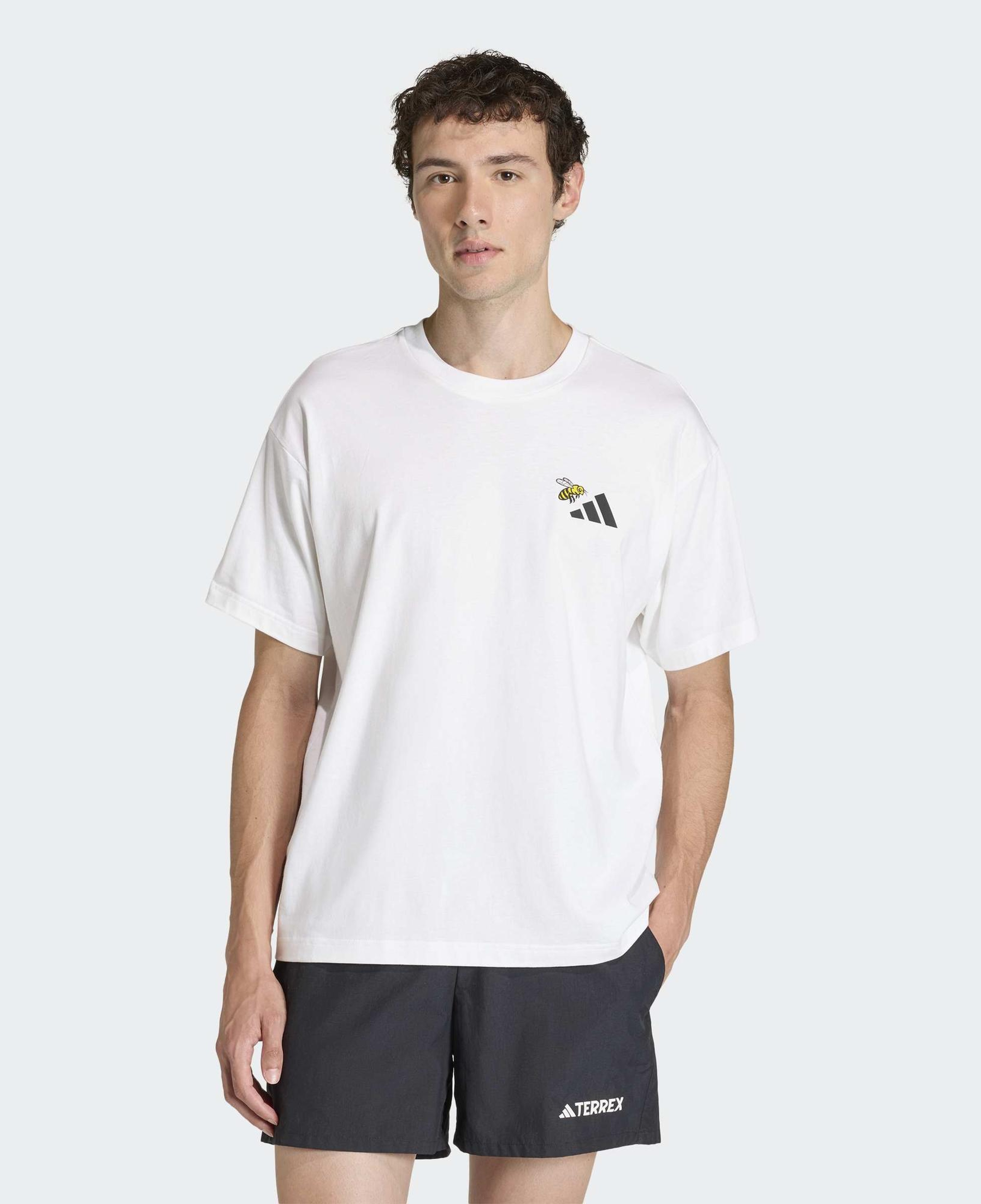 adidas Nature Yürüyüş Erkek Beyaz T-Shirt