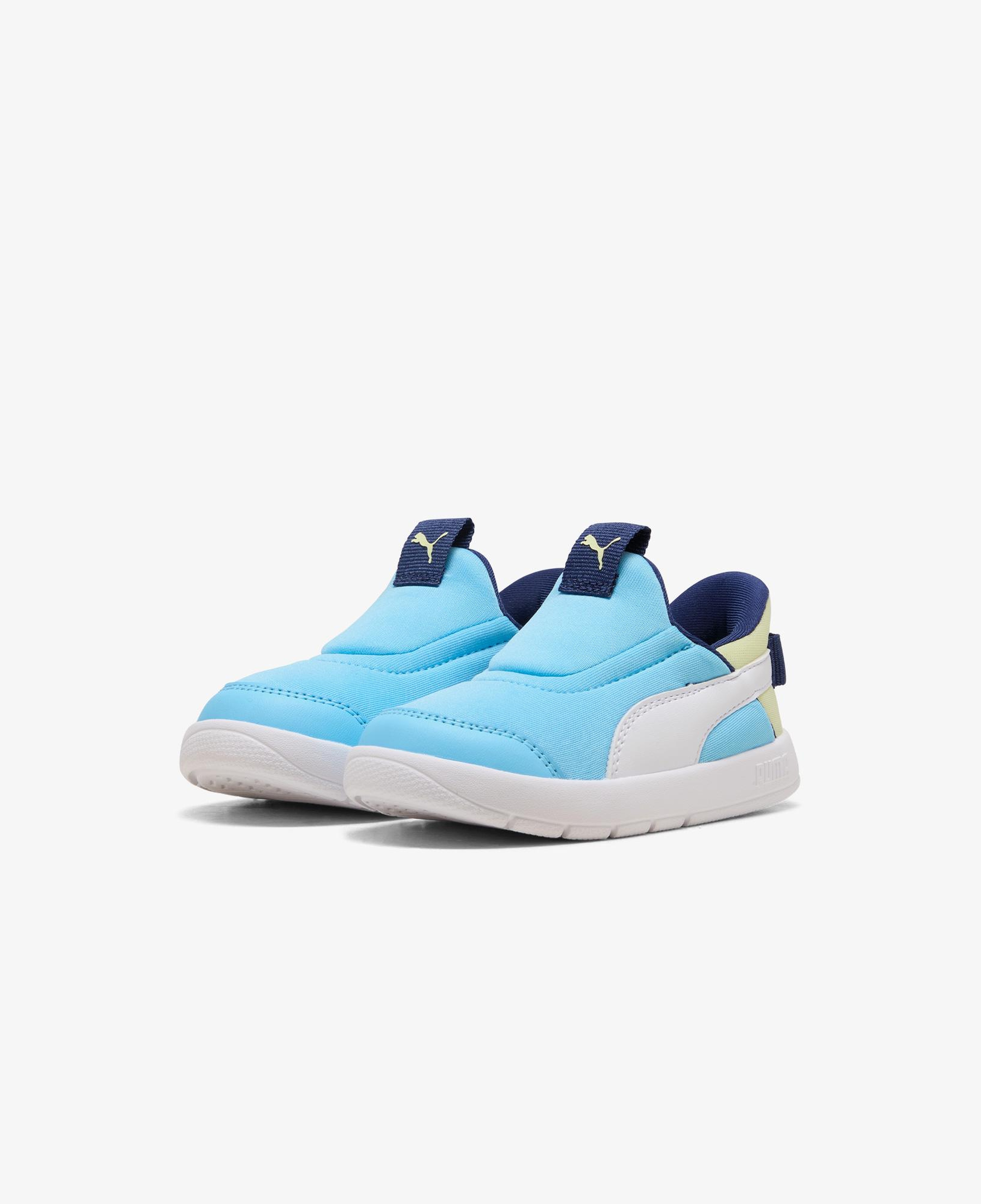 Puma Courtflex V3 Sliptech Çocuk Mavi Spor Ayakkabı