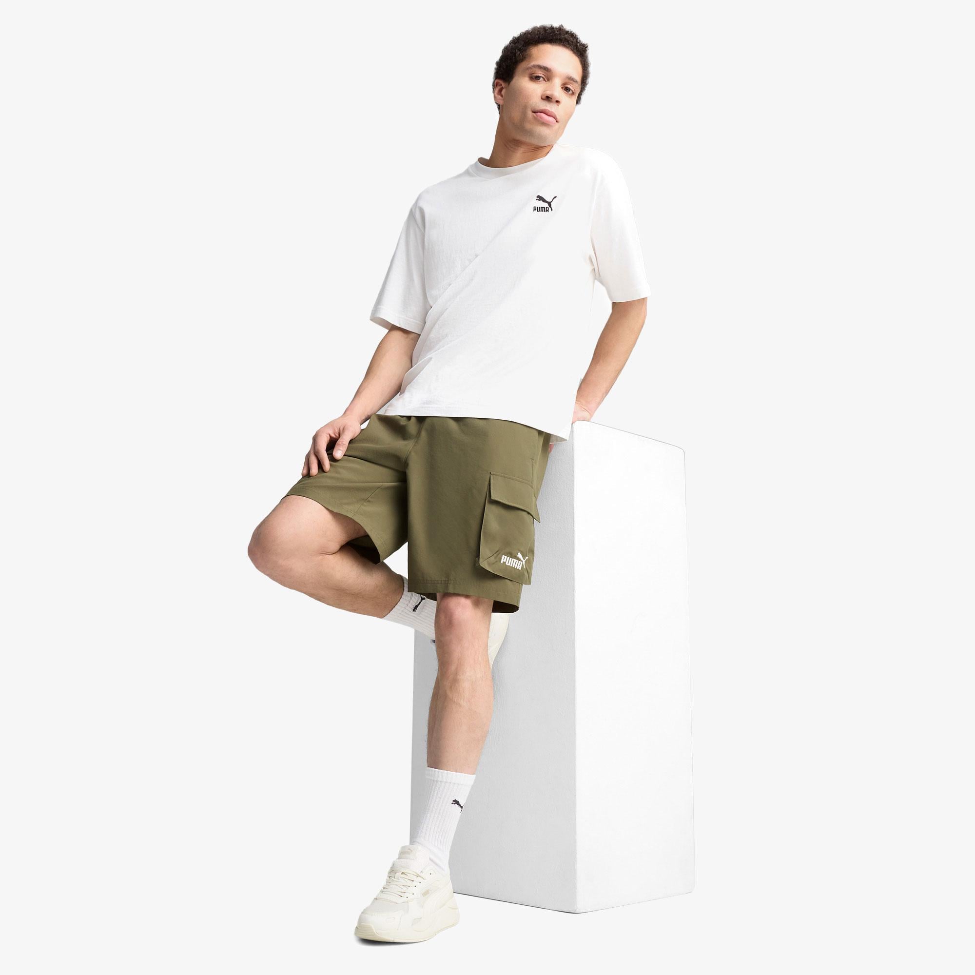 Puma Essentials Erkek Yeşil Şort
