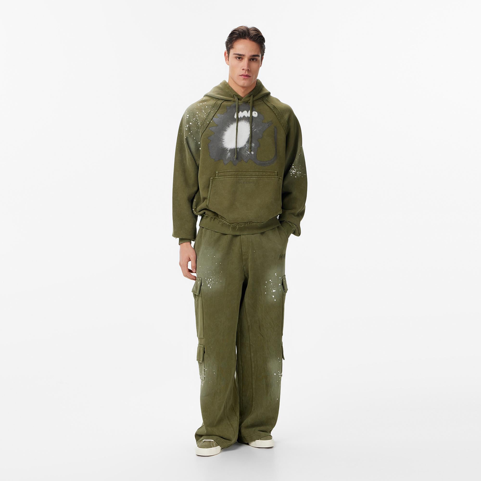 Les Benjamins Regular Fit Erkek Haki Sweatshirt