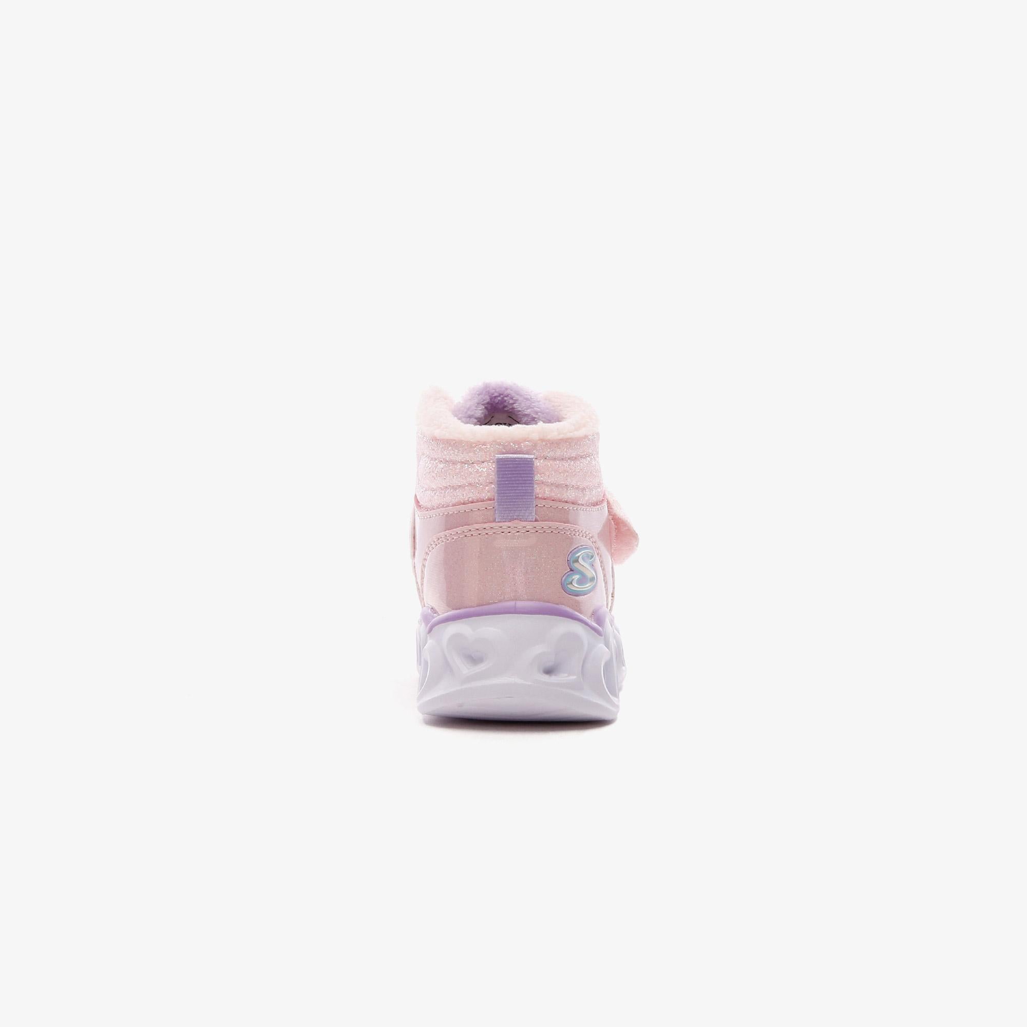 Skechers Heart Lights Brilliant Rainbo Bebek Pembe Bot