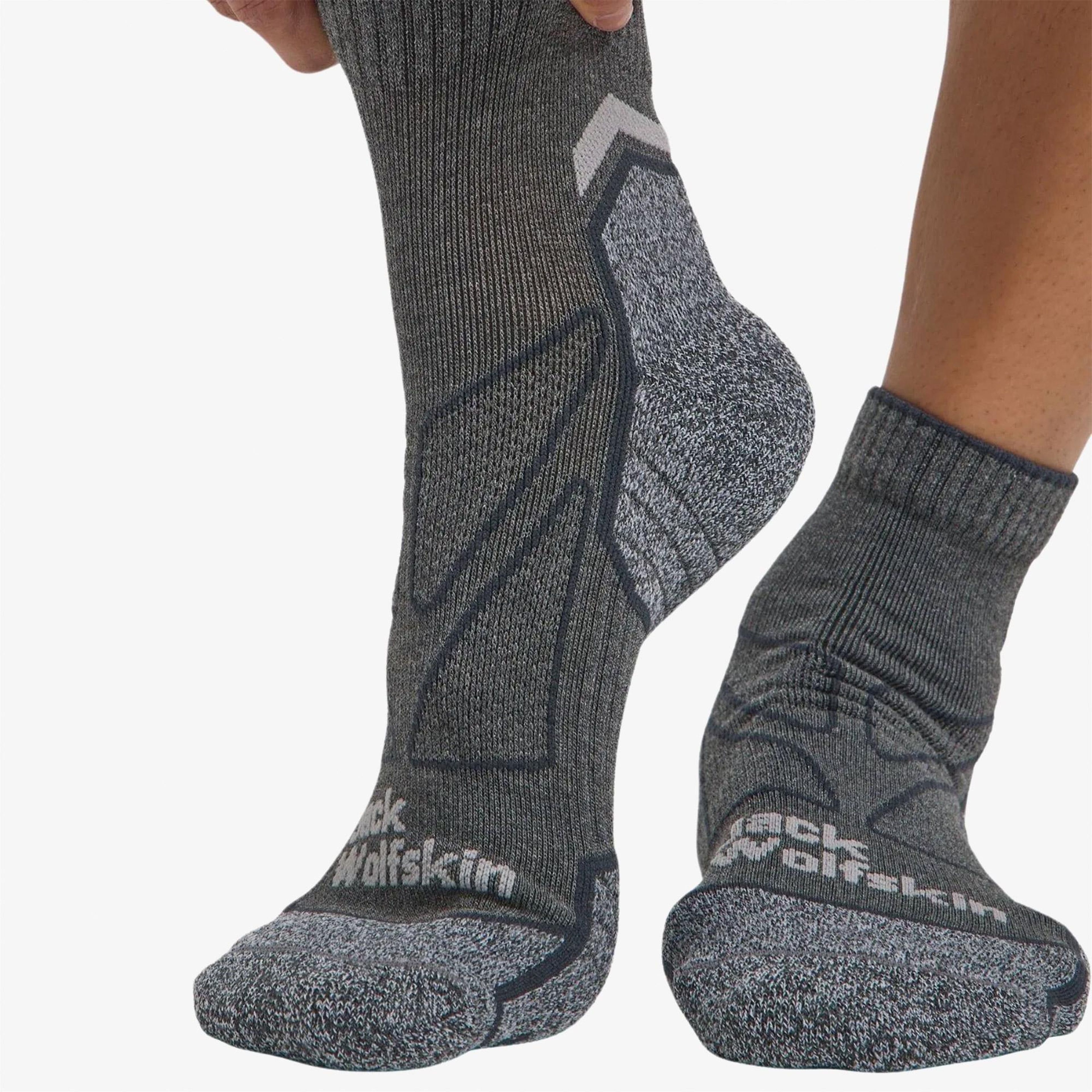 Jack Wolfskin Vojo Light Sock Low C Unisex Gri Outdoor Çorabı