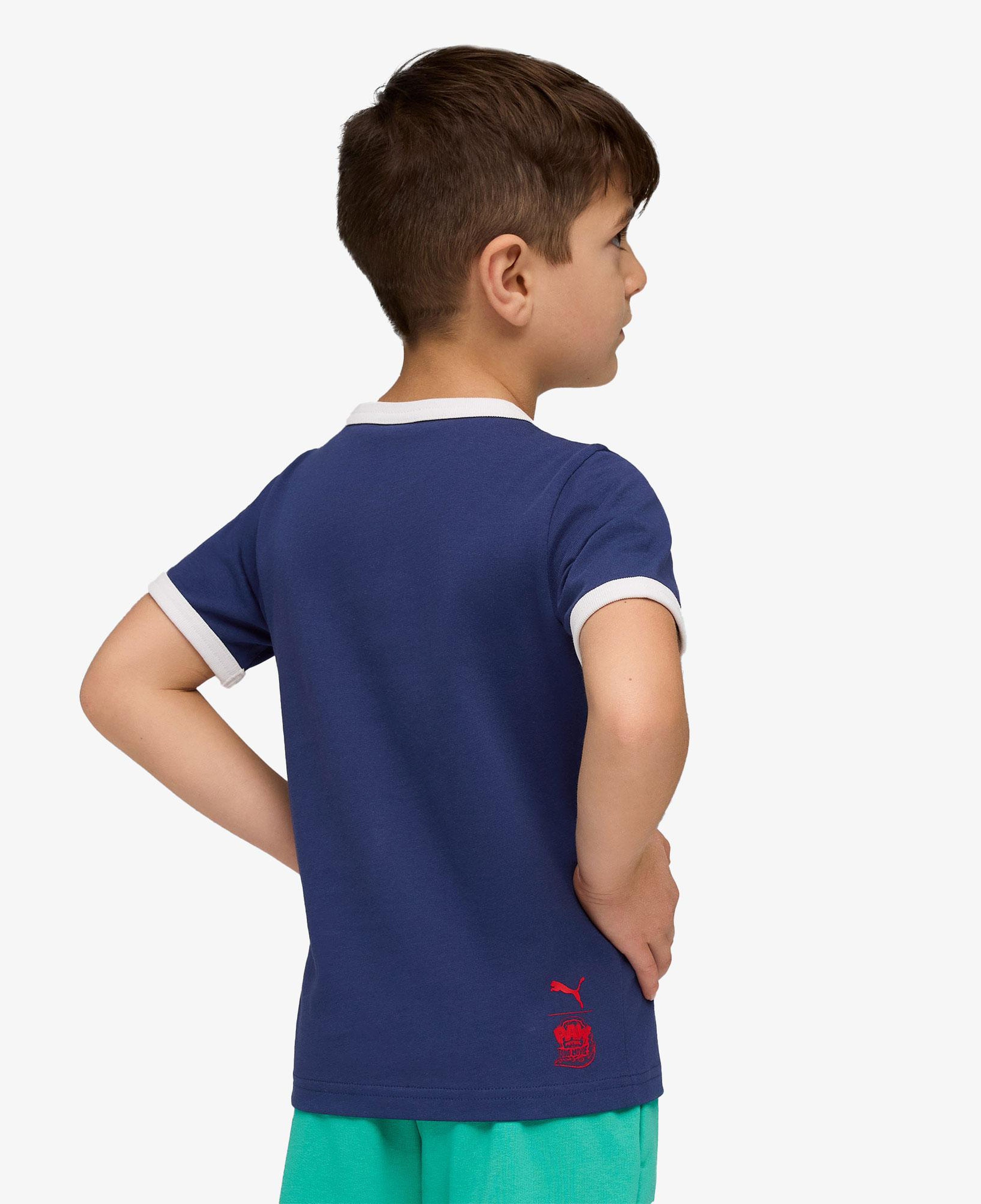 Puma X Paw Patrol Ringer Çocuk Mavi T-Shirt