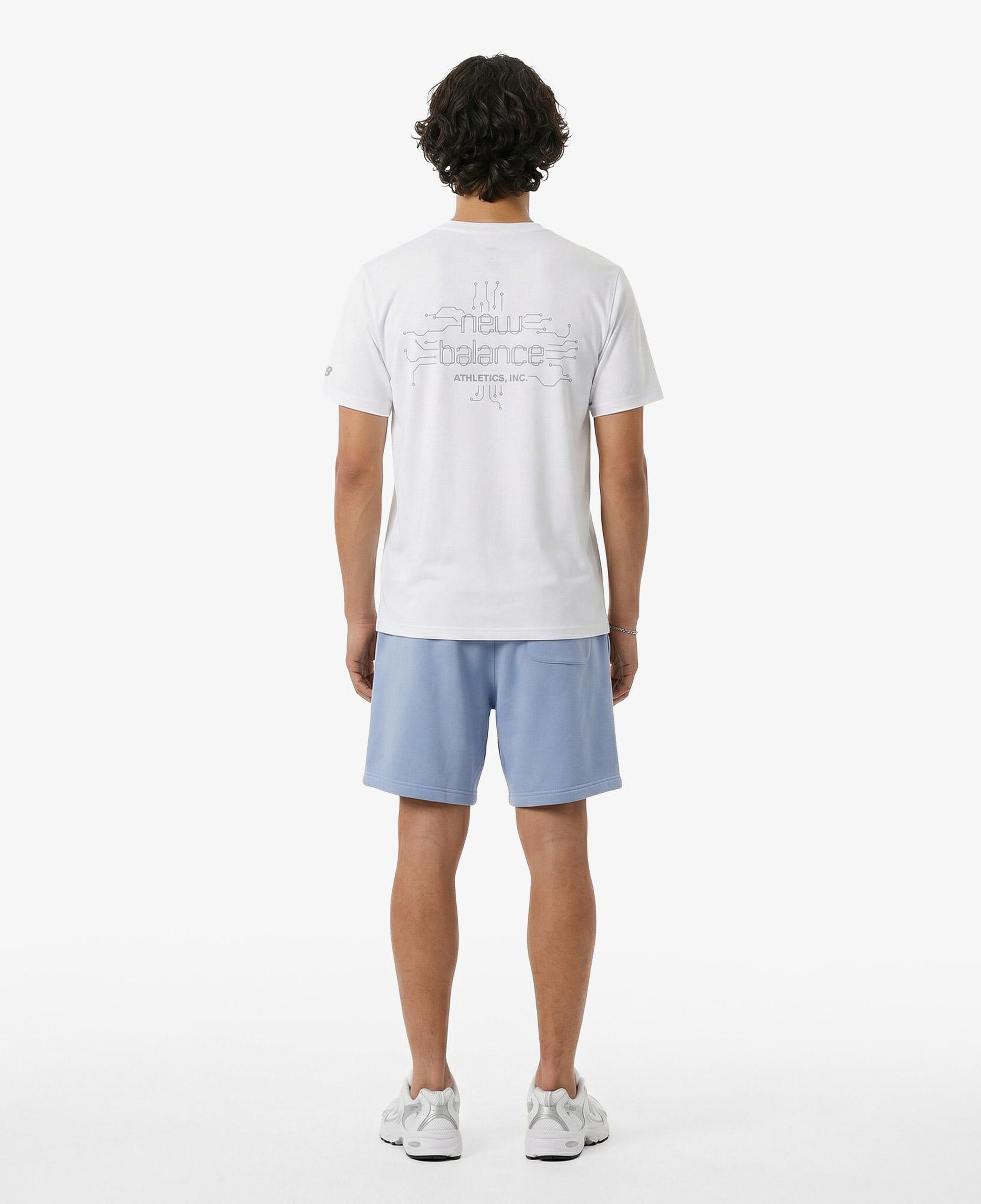 New Balance Reflective Poly Erkek Beyaz T-Shirt
