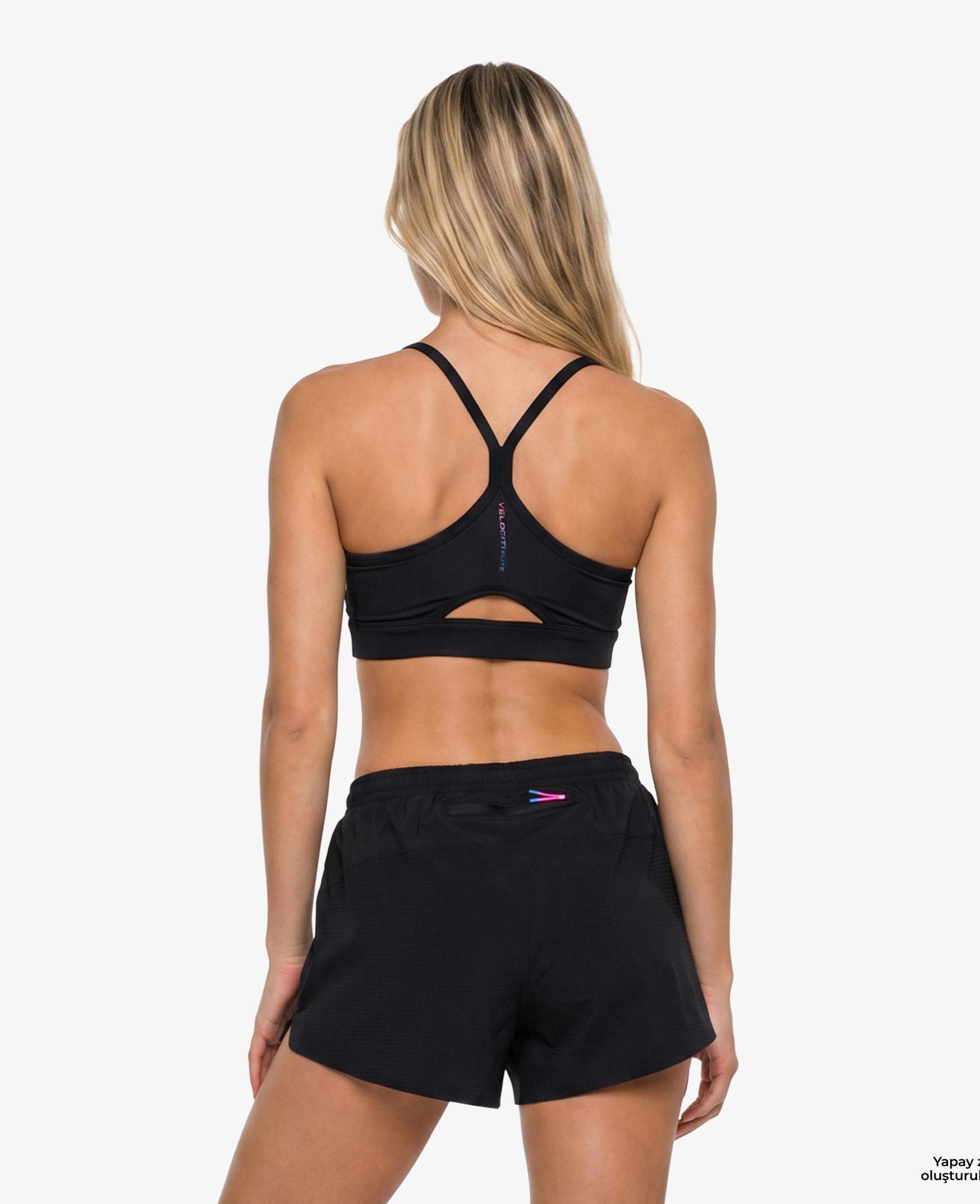 Under Armour Velociti Elite Kadın Siyah Koşu Bra
