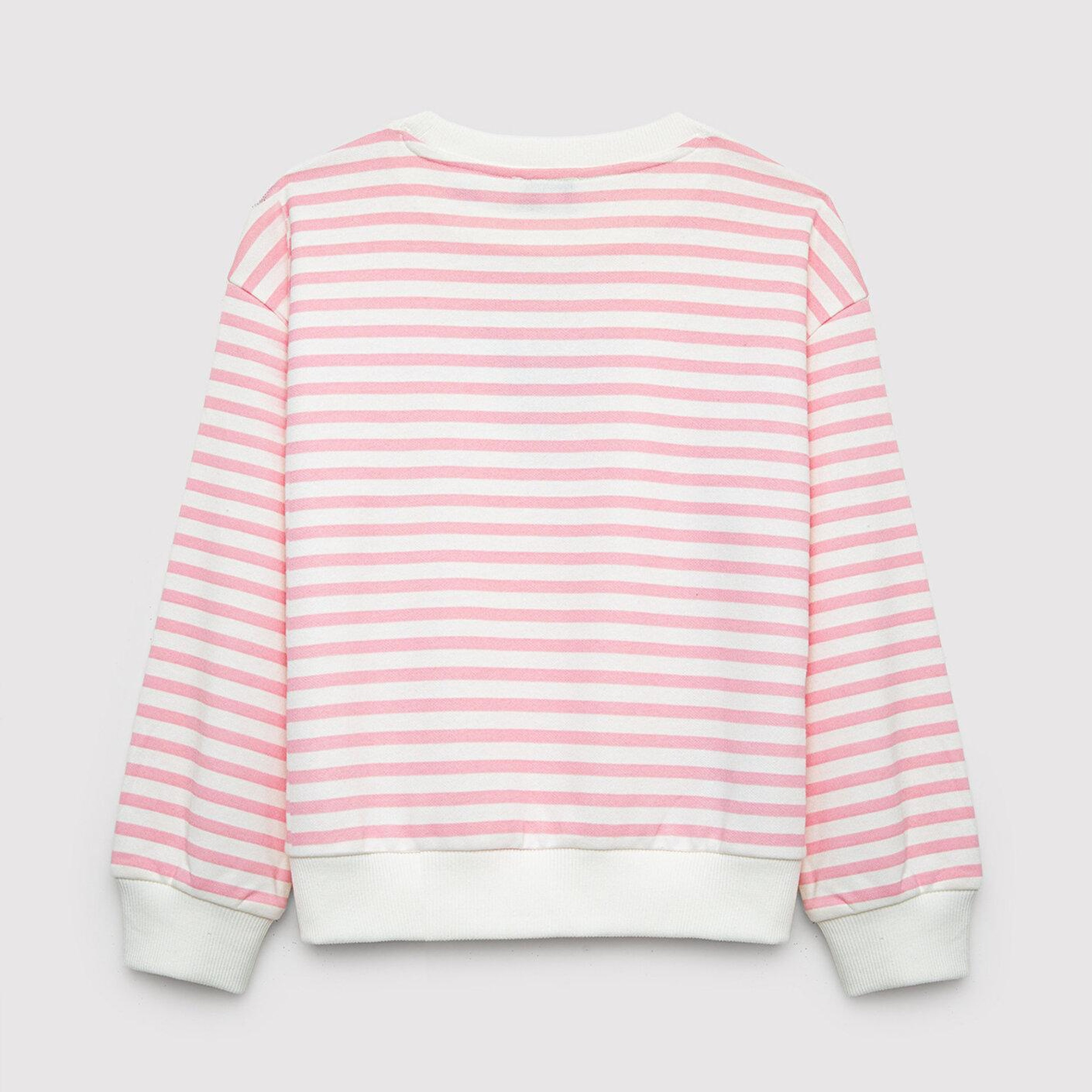 Mavi Kuromi Baskılı Çizgili Sweatshirt 7S10201-91630