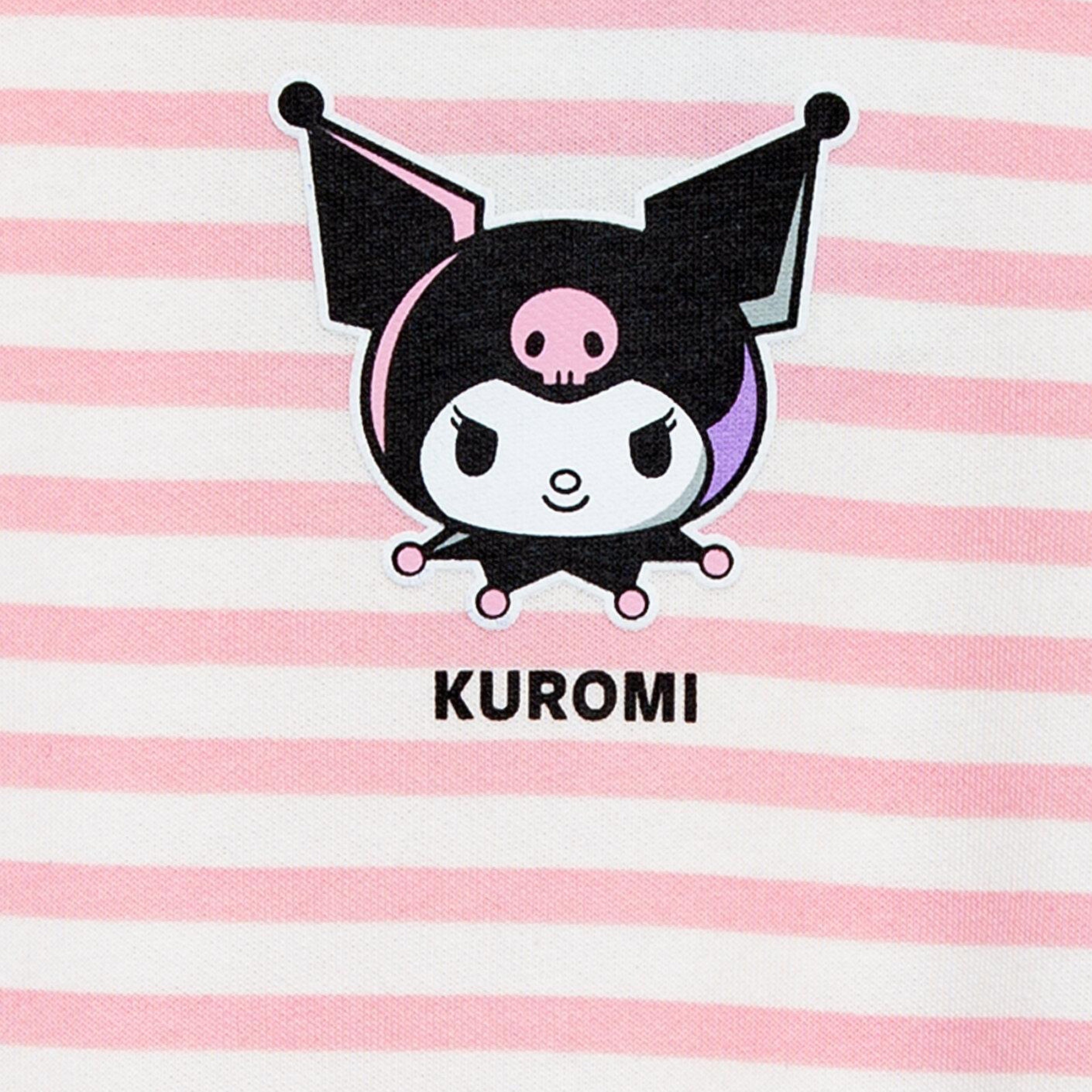 Mavi Kuromi Baskılı Çizgili Sweatshirt 7S10201-91630