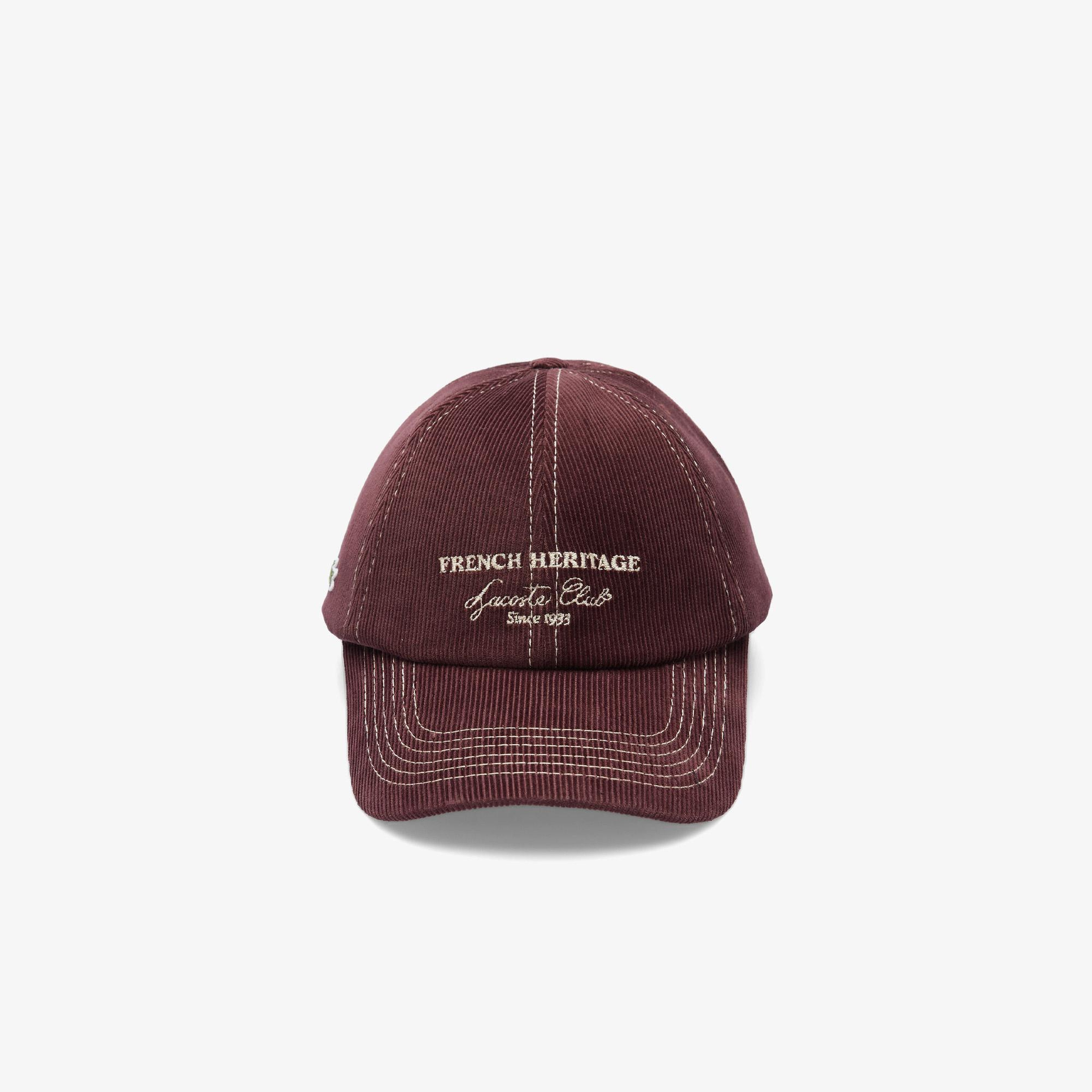 Unisex Baskılı Bordo Şapka