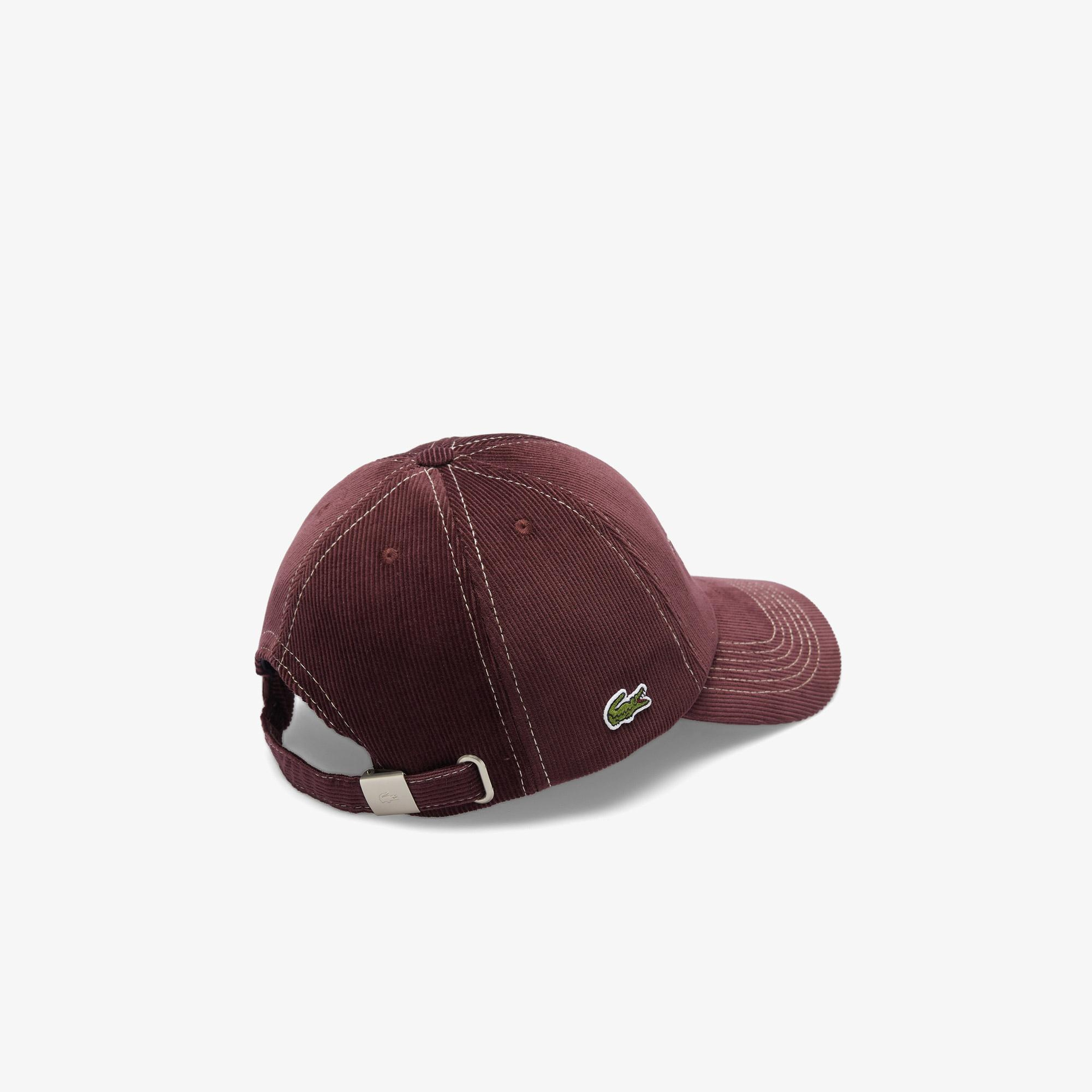 Unisex Baskılı Bordo Şapka
