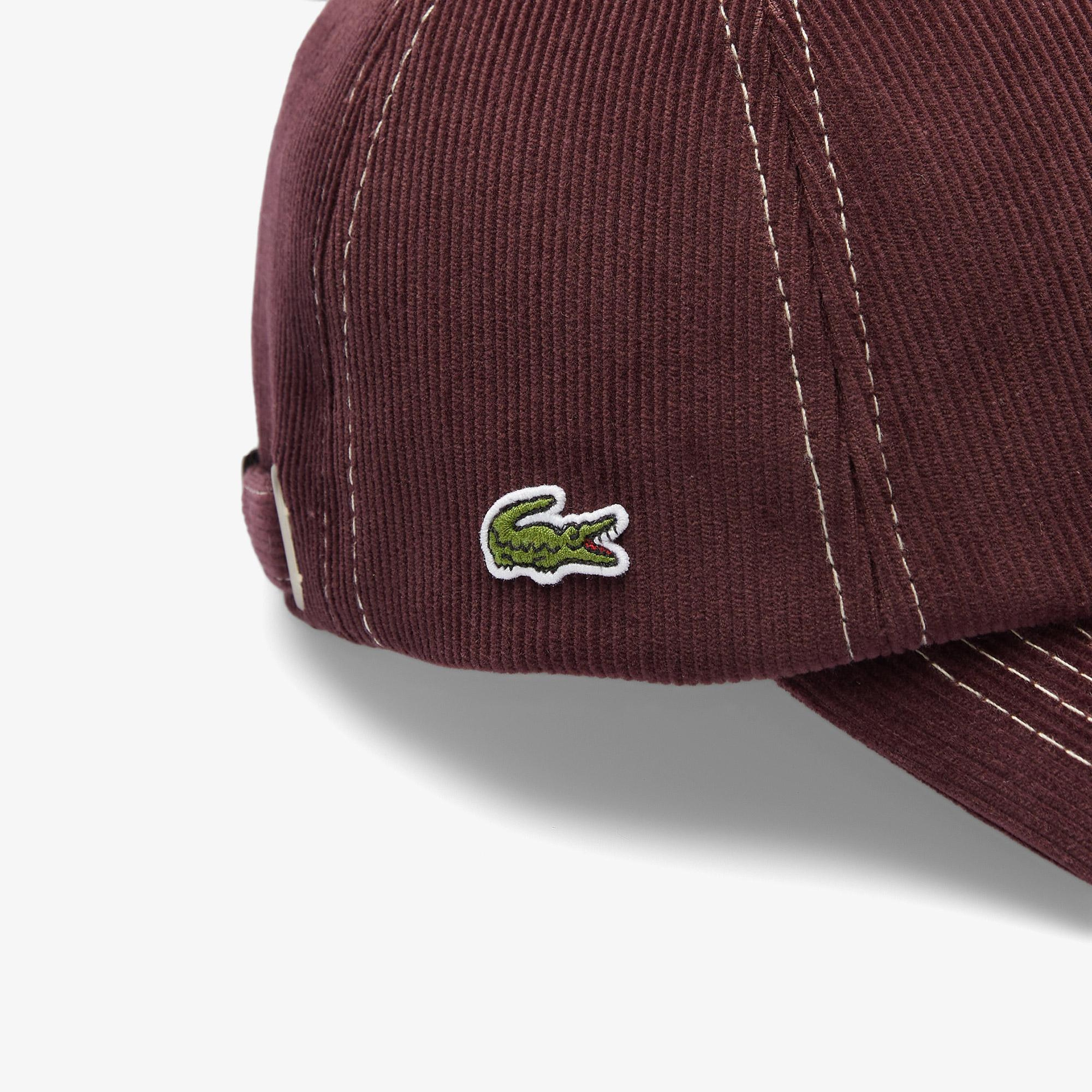 Unisex Baskılı Bordo Şapka