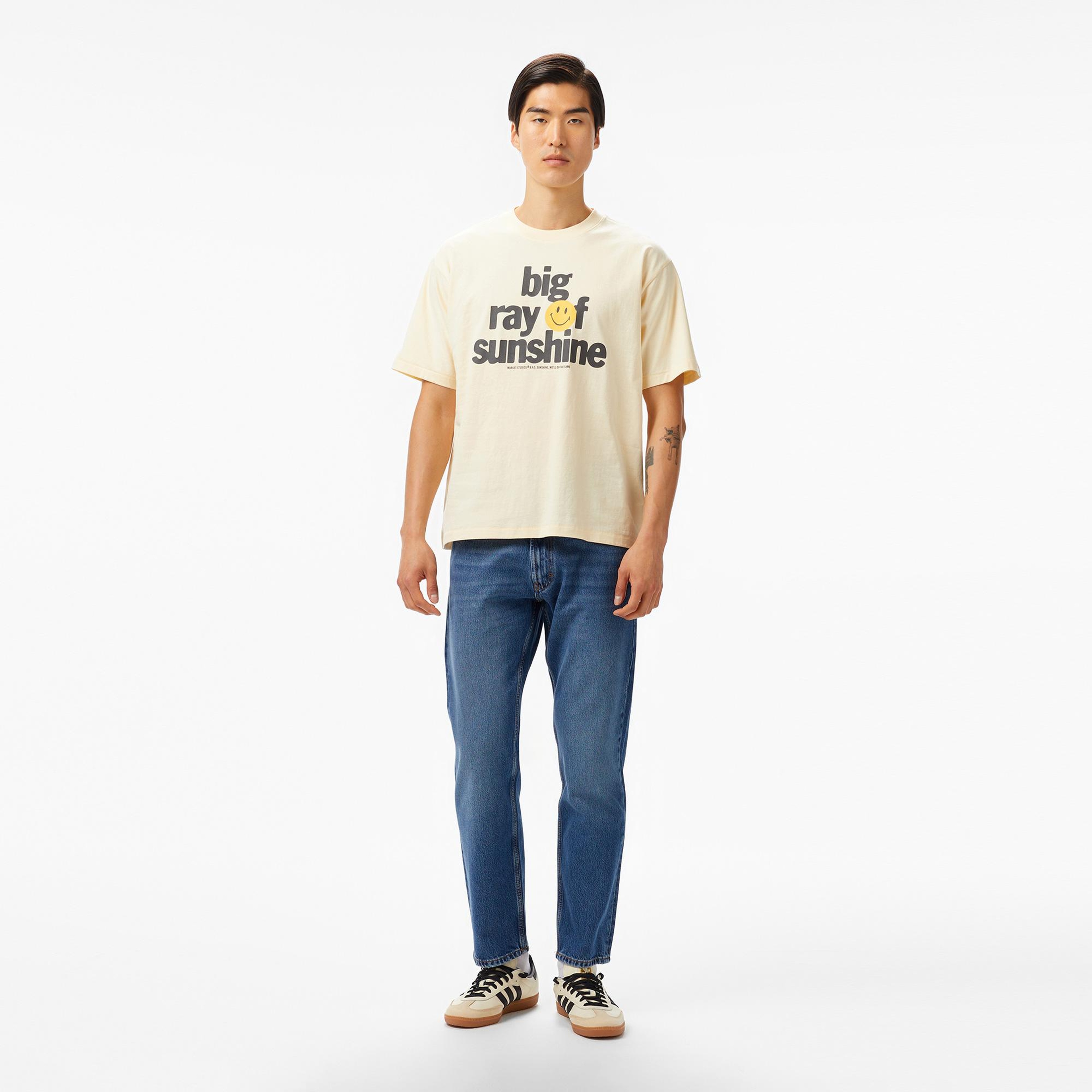 The Market Big Ray Of Sunshine Unisex Krem T-Shirt