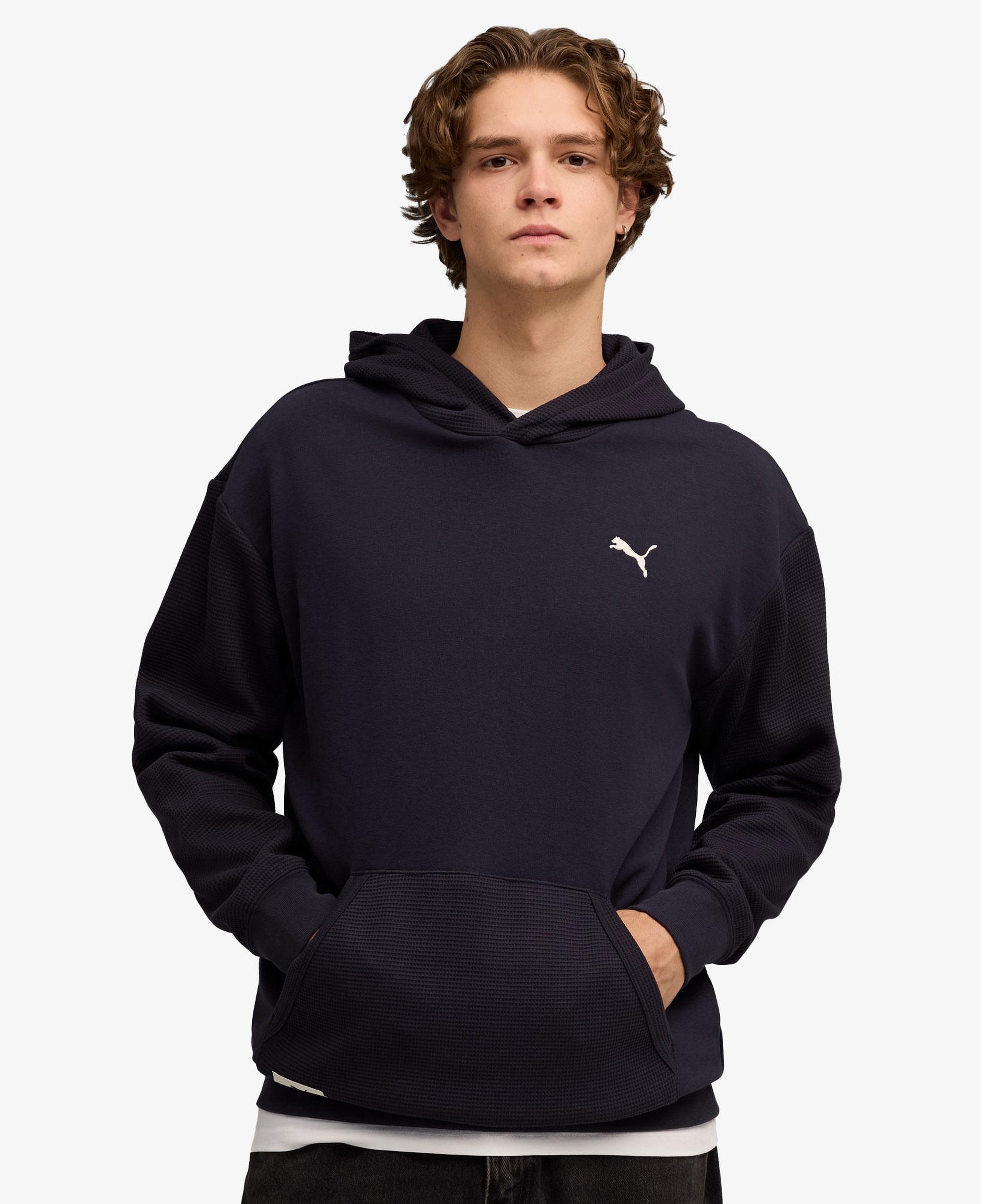 Puma Classic Relaxed Erkek Mavi Sweatshirt