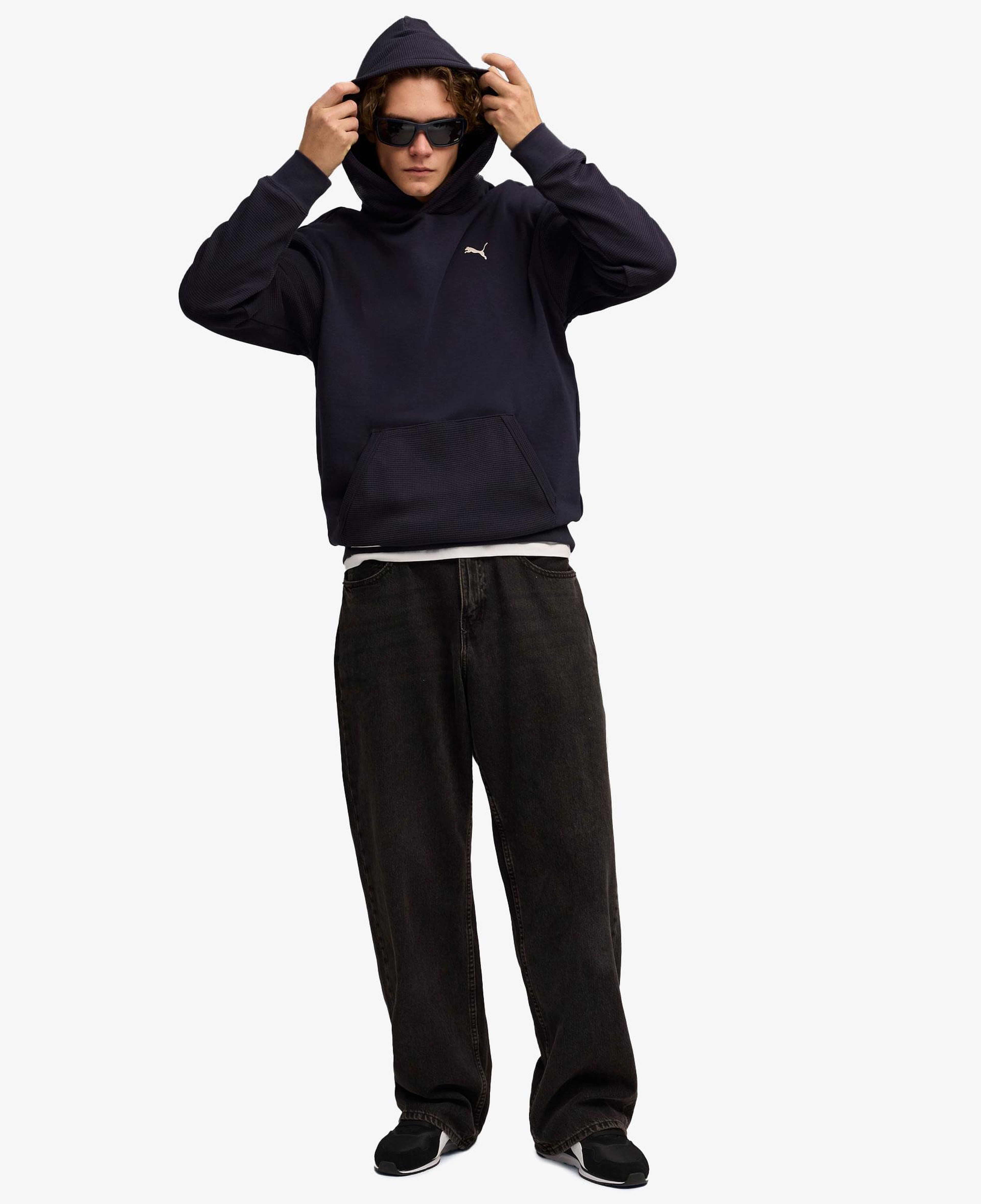 Puma Classic Relaxed Erkek Mavi Sweatshirt
