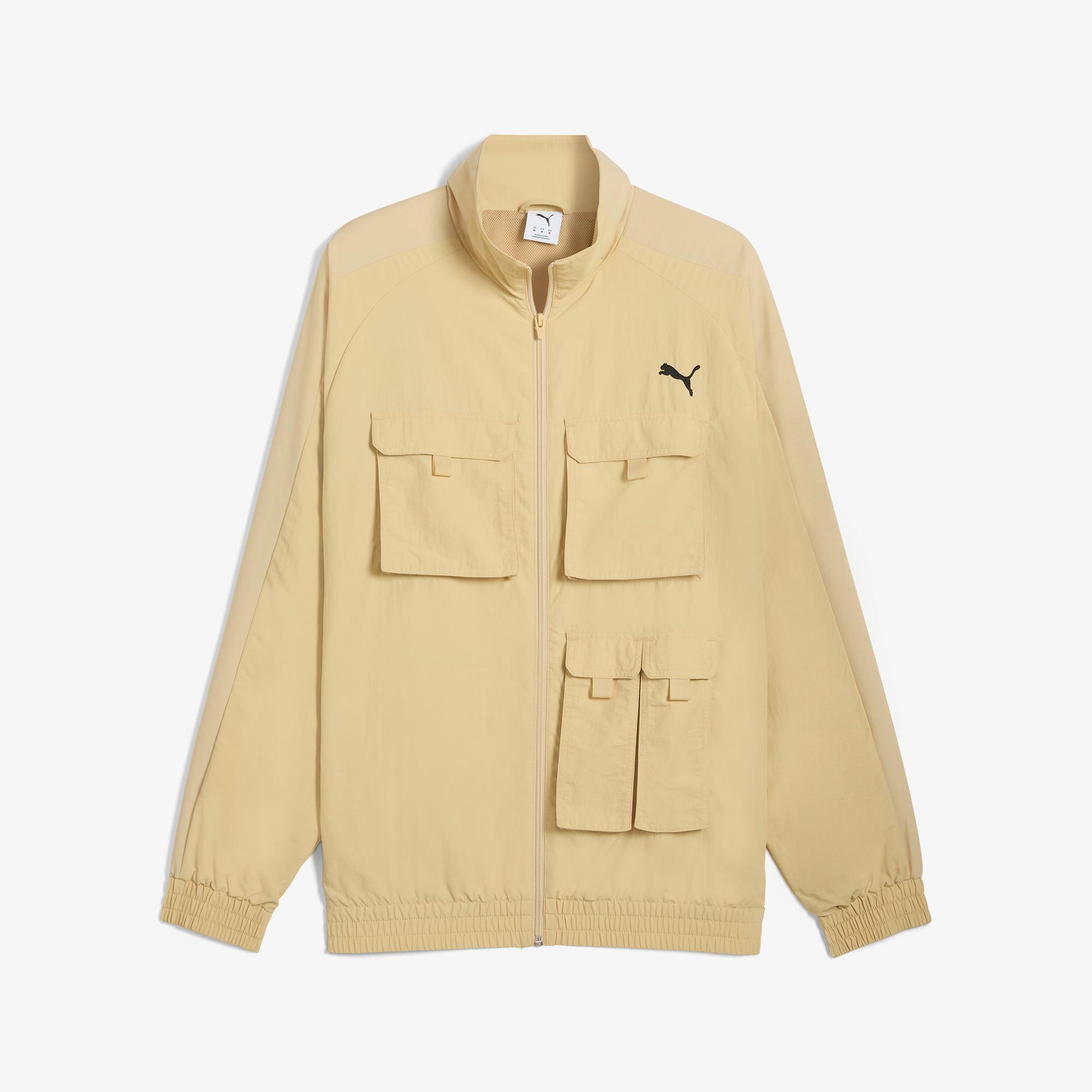 Puma T7 Cargo Relaxed Track Erkek Krem Ceket