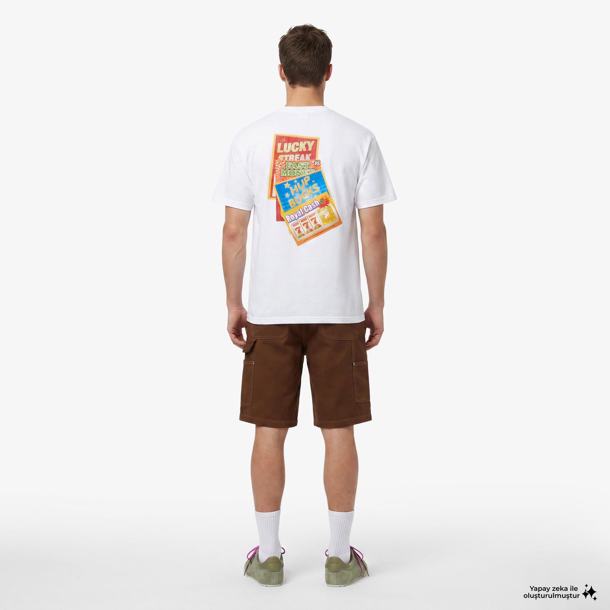 Huf Lucky Erkek Beyaz T-Shirt