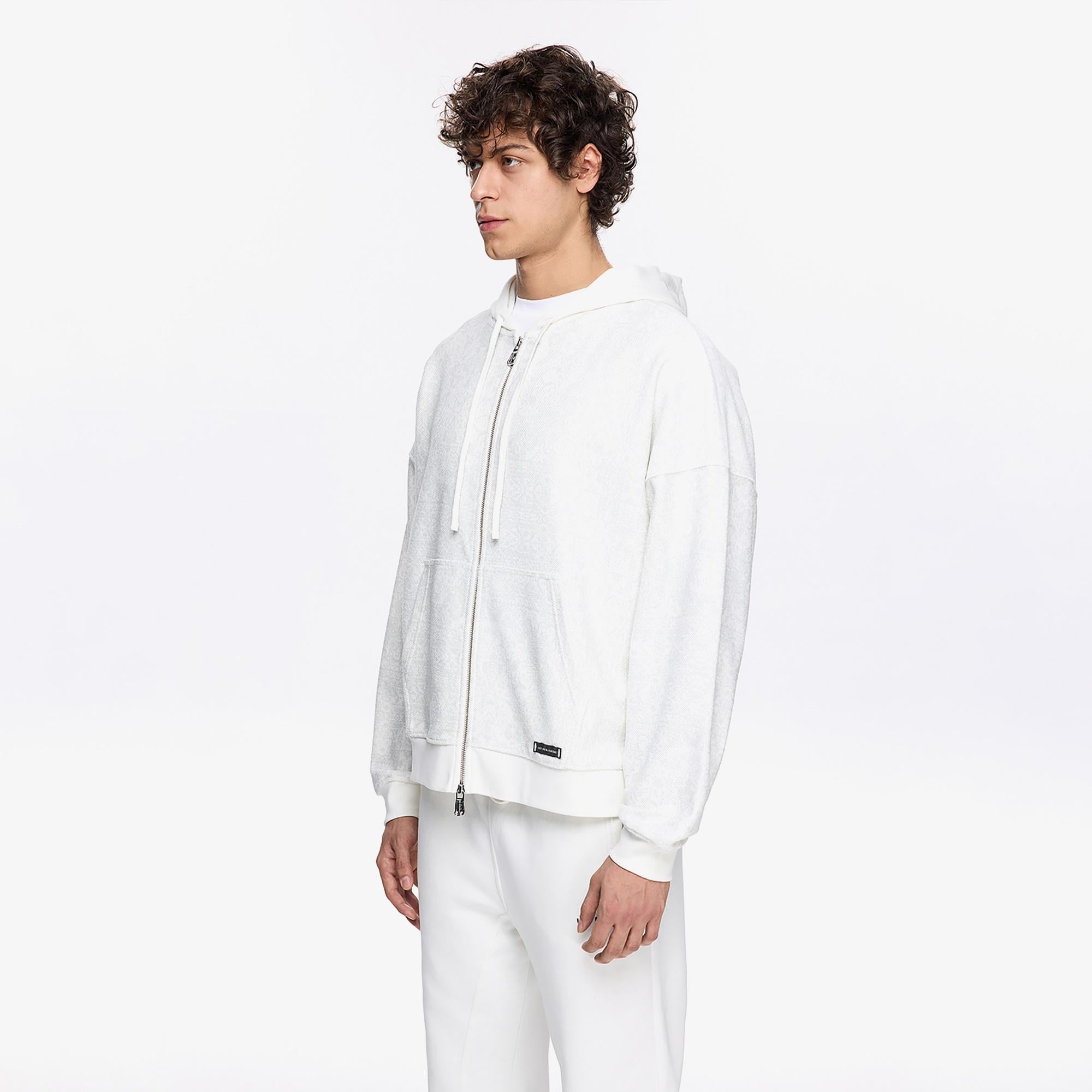 Les Benjamins Classic Erkek Beyaz Sweatshirt